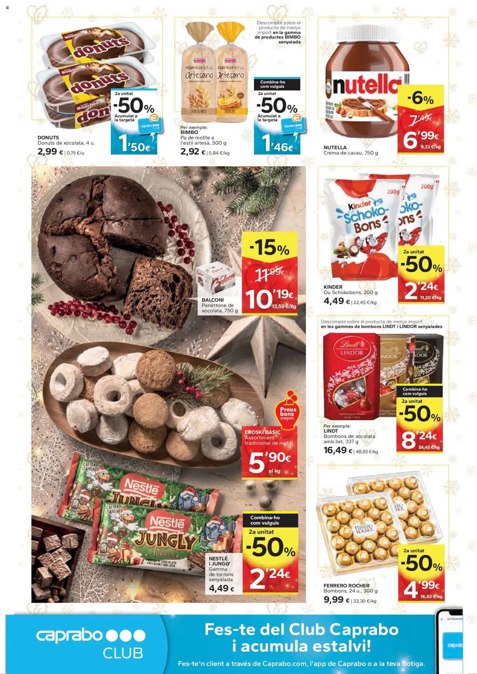 Caprabo folleto │ válido desde el 27.11.2025 | Página: 10 | Productos: Κεραία, Crema, Donuts