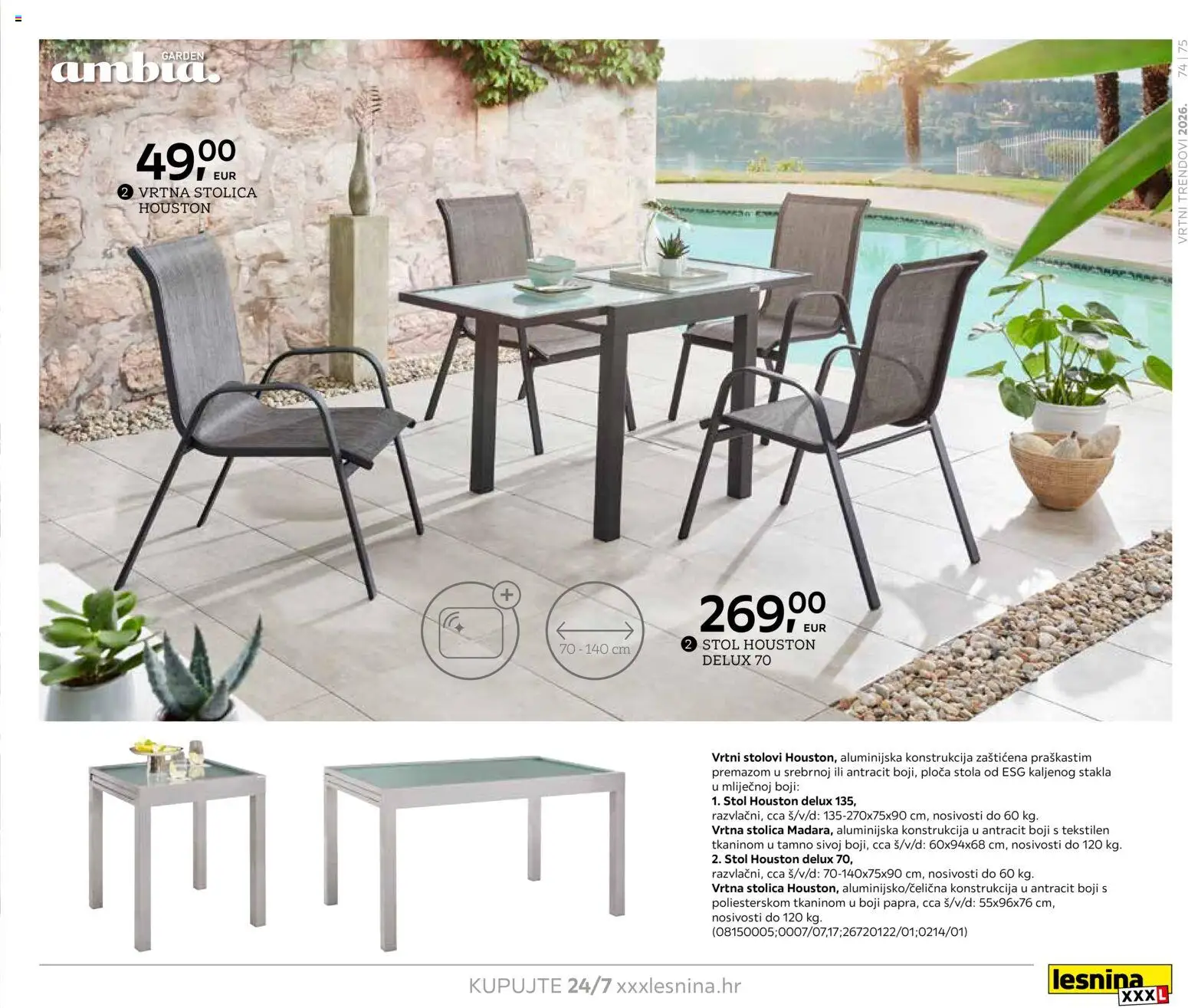 Lesnina katalog | vrijedi od 06.02.2026 | Stranica: 75 | Proizvodi: Stol, Stolica