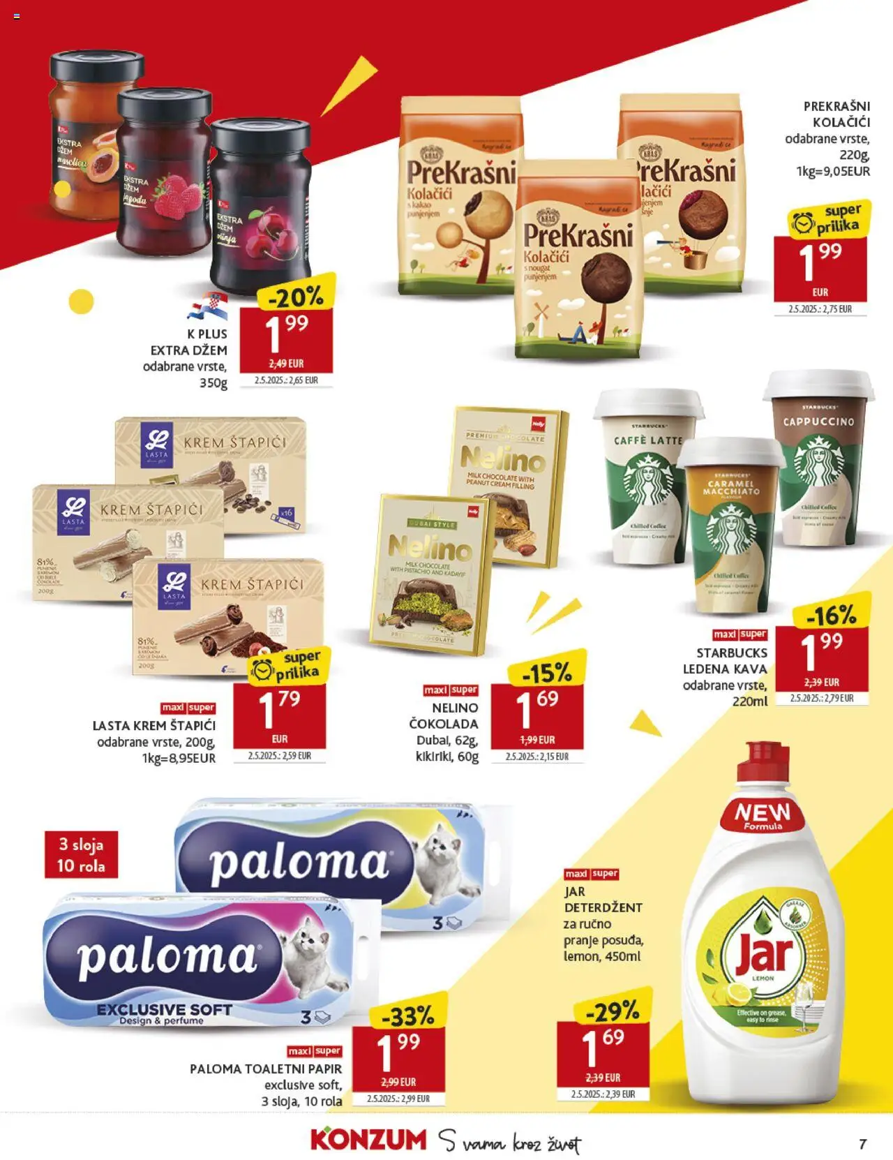 Konzum HR akciós ujság - amely érvényes a következő dátumtól: 17.09.2025 | Oldal: 7 | Termékek: Cappuccino