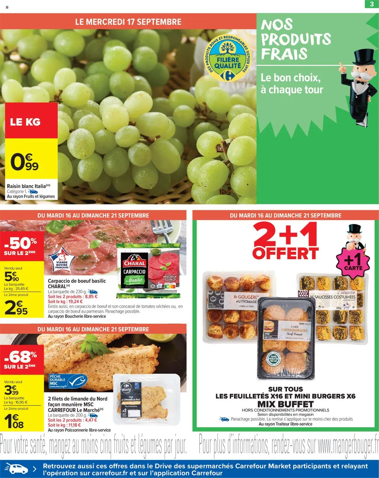  | Page: 5 | Produits: Poissonnerie, Tomates séchées, Viande, Mini burgers