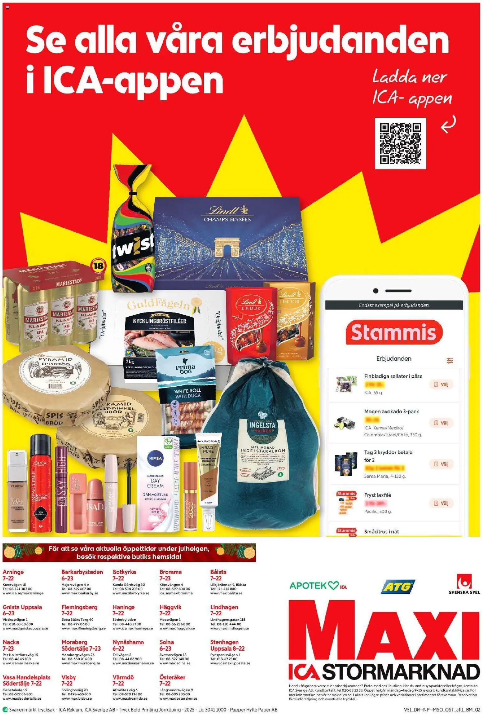 ICA Maxi reklamblad aktuell från 15.12.2025 | Sida: 18 | Produkter: Avocado, Bröd, Spel, Spis