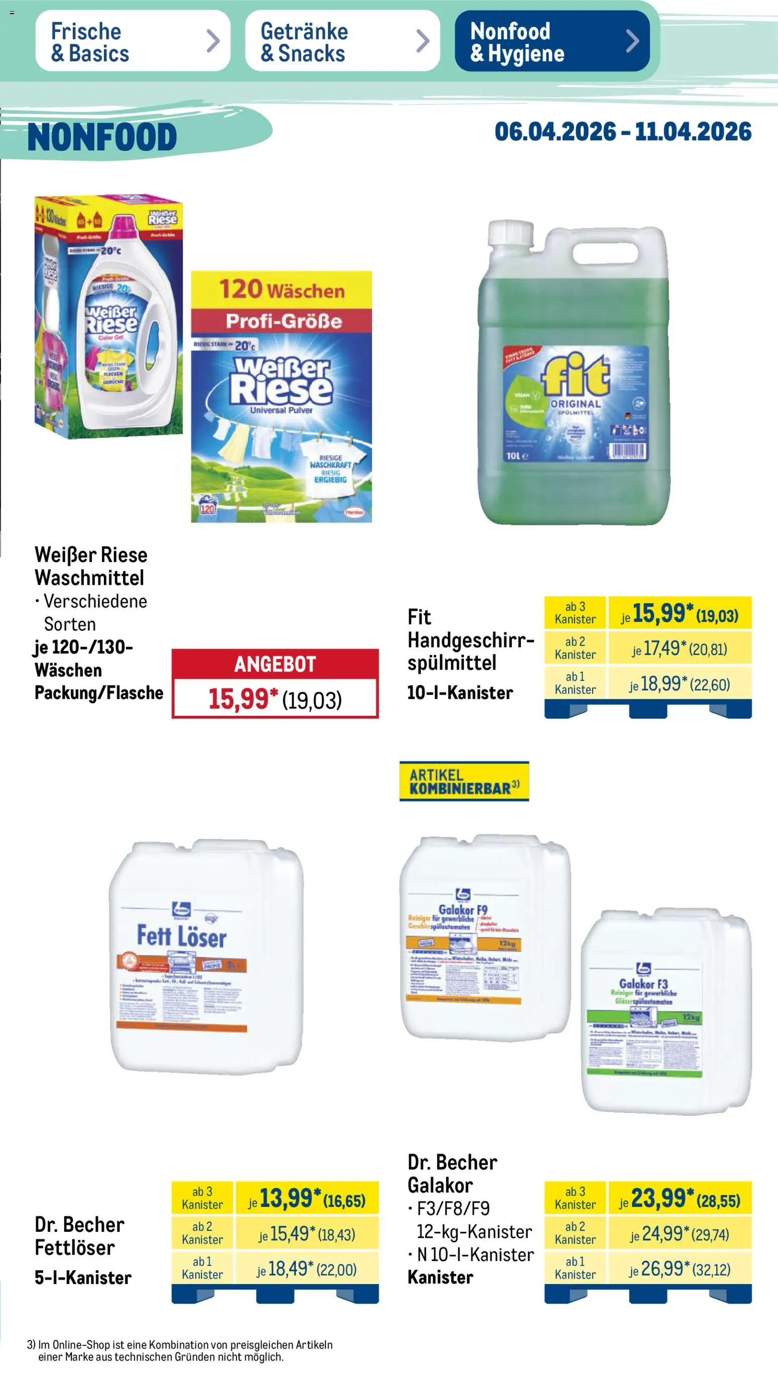 Metro Prospekt 	 – gültig ab 06.04.2026 | Seite: 41 | Produkte: Waschmittel