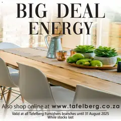Preview of Tafelberg Furnishers specials valid from 21.08.2025