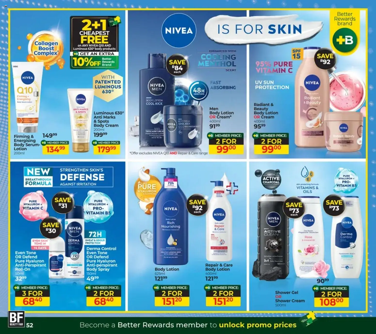 New Dis-Chem catalogue – valid from 19.02.2026 | Page: 52 | Products: Serum, Shower, Body cream, Shower gel
