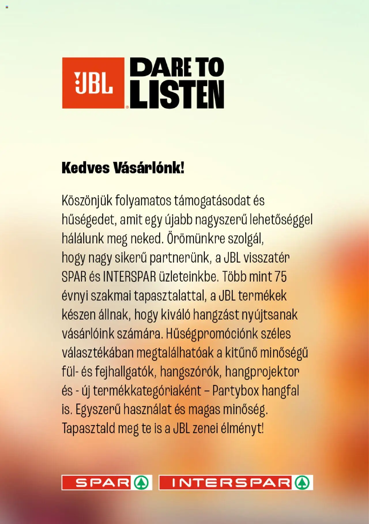 Spar akciós ujság - amely érvényes a következő dátumtól: 10.04.2025 | Oldal: 2 | Termékek: Hangprojektor