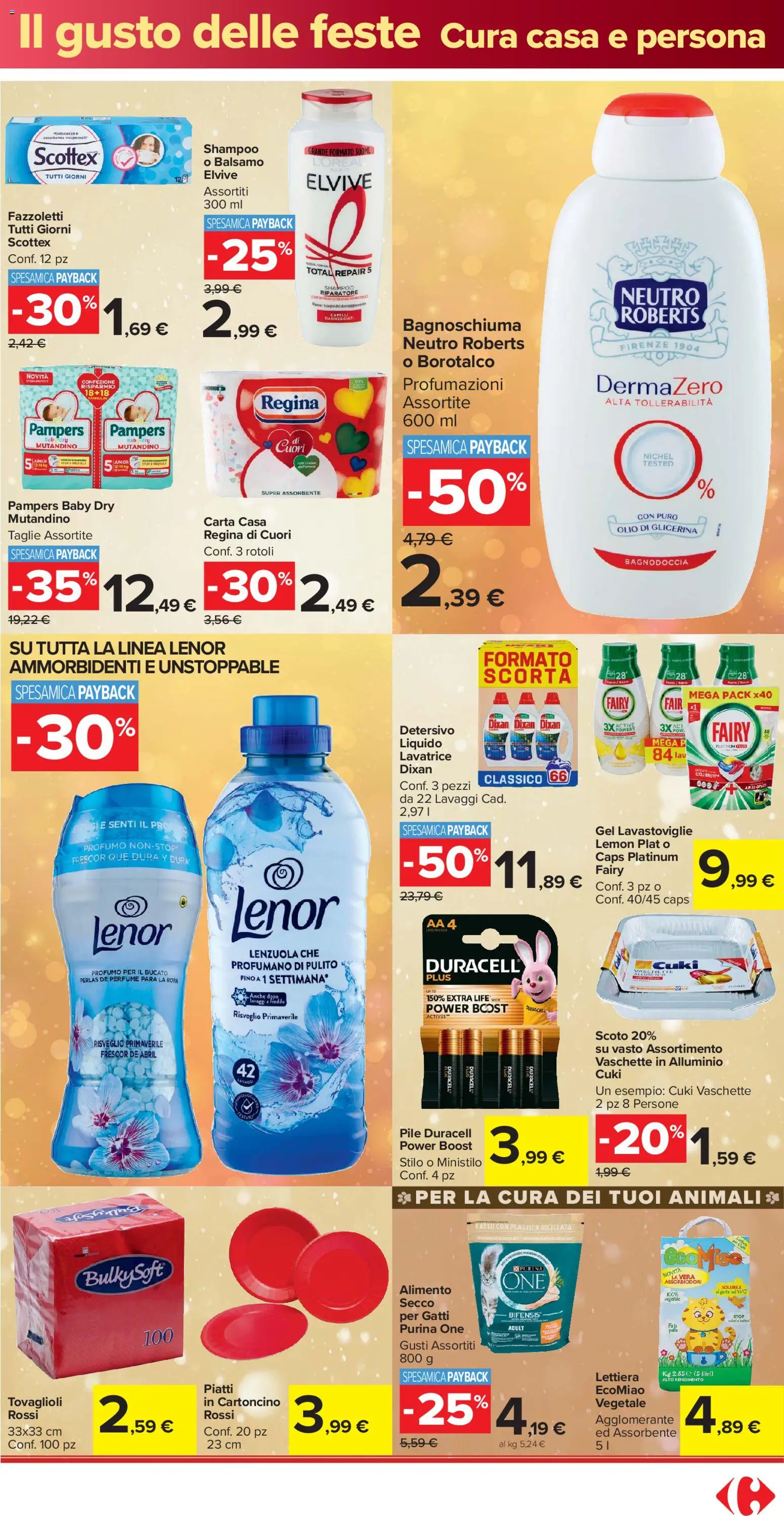 Volantino Carrefour del 16.12.2025 | Pagina: 27 | Prodotti: Shampoo, Alluminio, Vaschette, Profumo