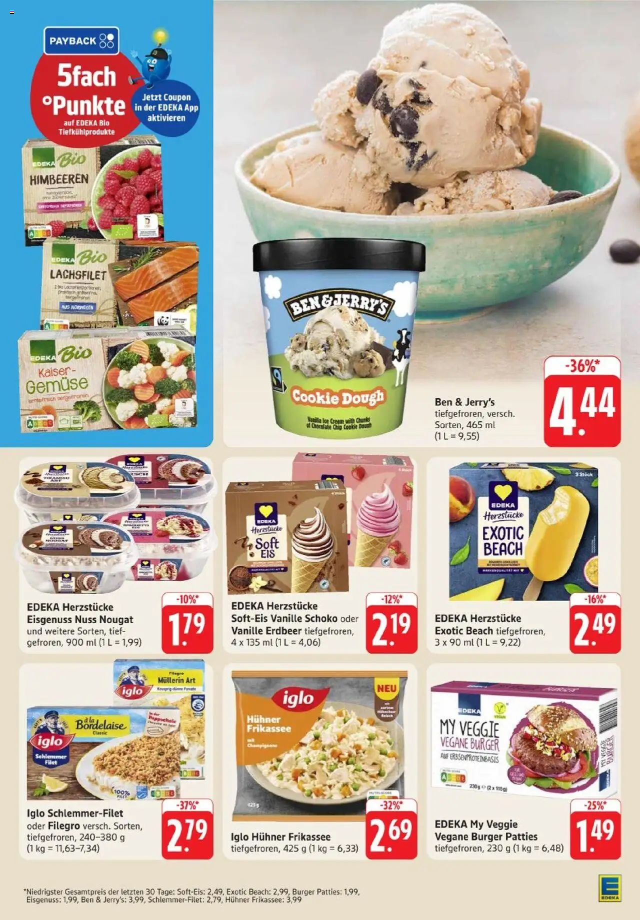 Edeka Prospekt 	 - gültig ab dem 07.07.2025 | Seite: 19 | Produkte: Himbeeren, Burger, Champignons, Gemüse