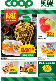 Coop - Aktuella erbjudande - Förhandsvisning av reklamblad från butik Coop aktuell från 15.09.2025