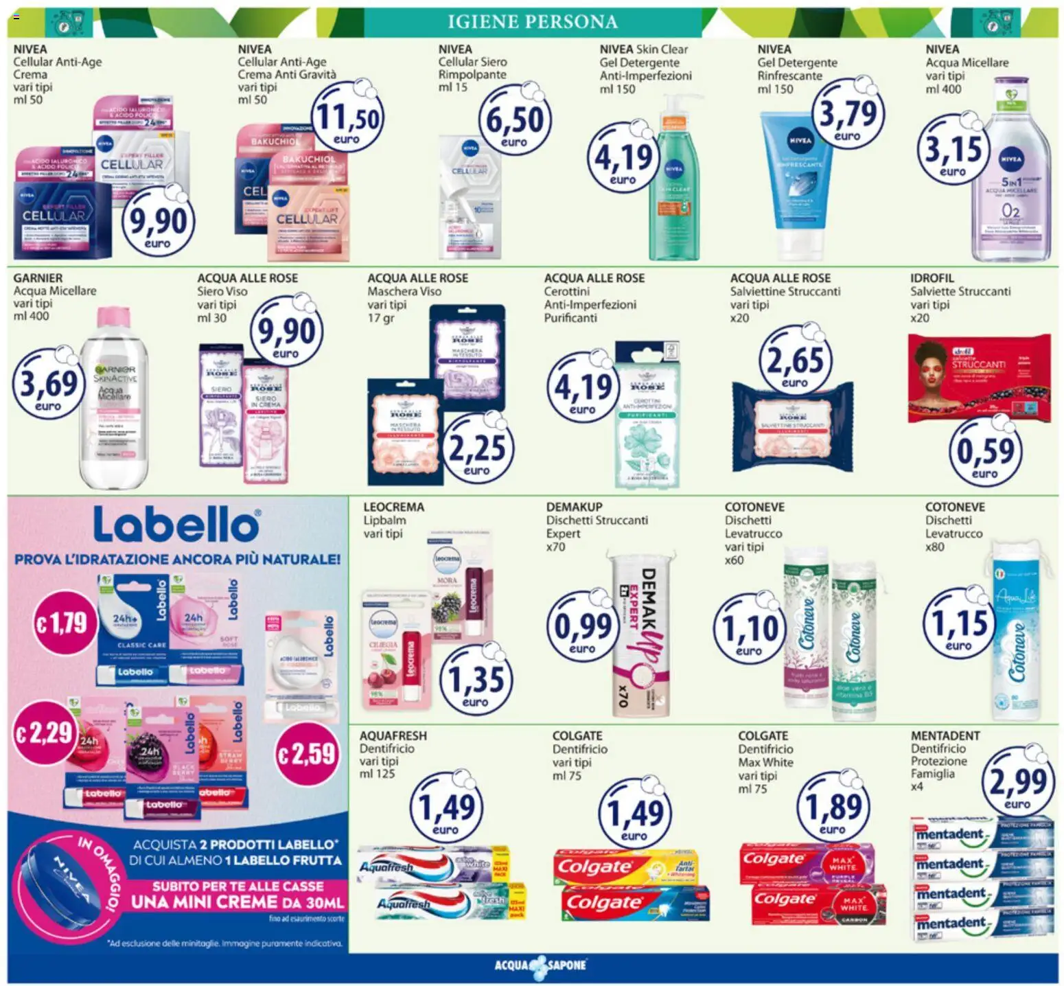 Volantino Acqua e Sapone del 17.11.2025 | Pagina: 8 | Prodotti: Acqua micellare, Detergente, Tè, Maschera viso