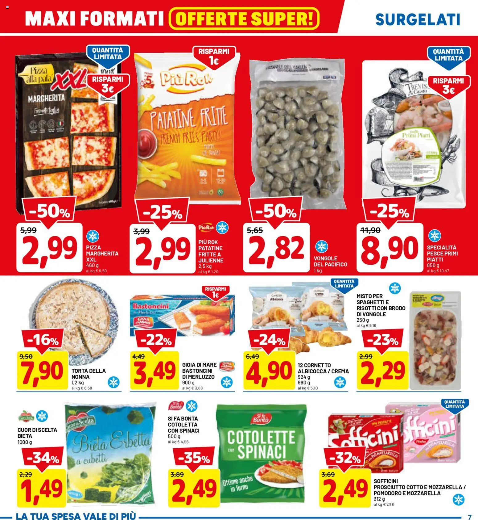 Volantino D Più del 26.02.2026 | Pagina: 7 | Prodotti: Pizza, Pesce, Patatine, Forno