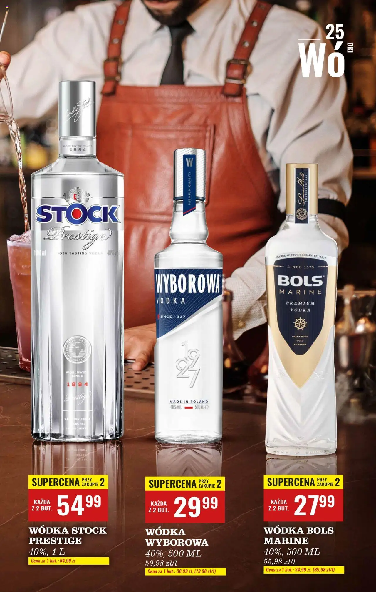 Biedronka gazetka - Czas na toast od 06.10.2025 | Strona: 25 | Produkty: Wódka Stock, Vodka, Wódka