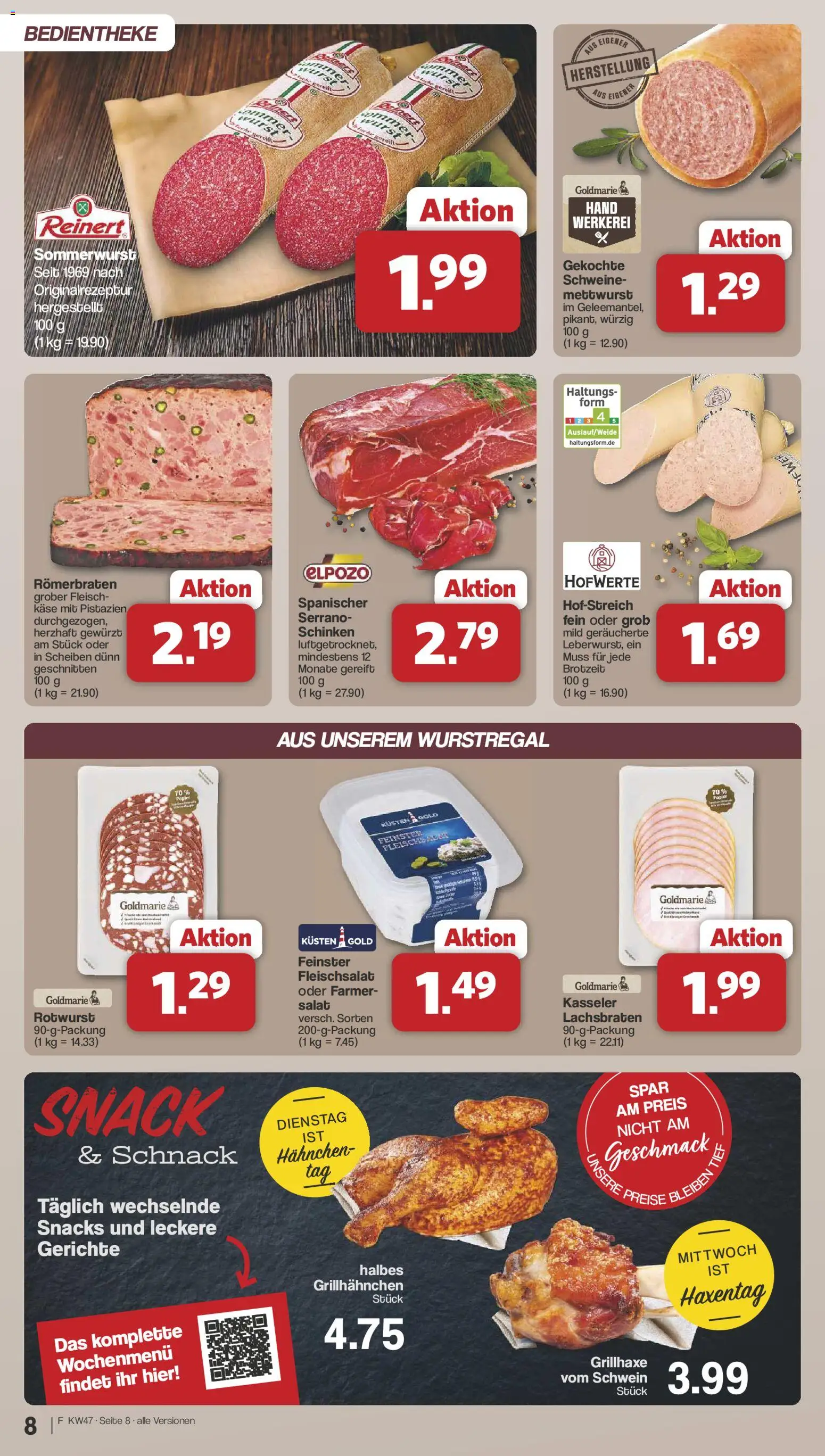 Famila Nordwest - Black Friday – gültig ab 17.11.2025 | Seite: 8 | Produkte: Pistazien, Wurst, Schinken, Salat