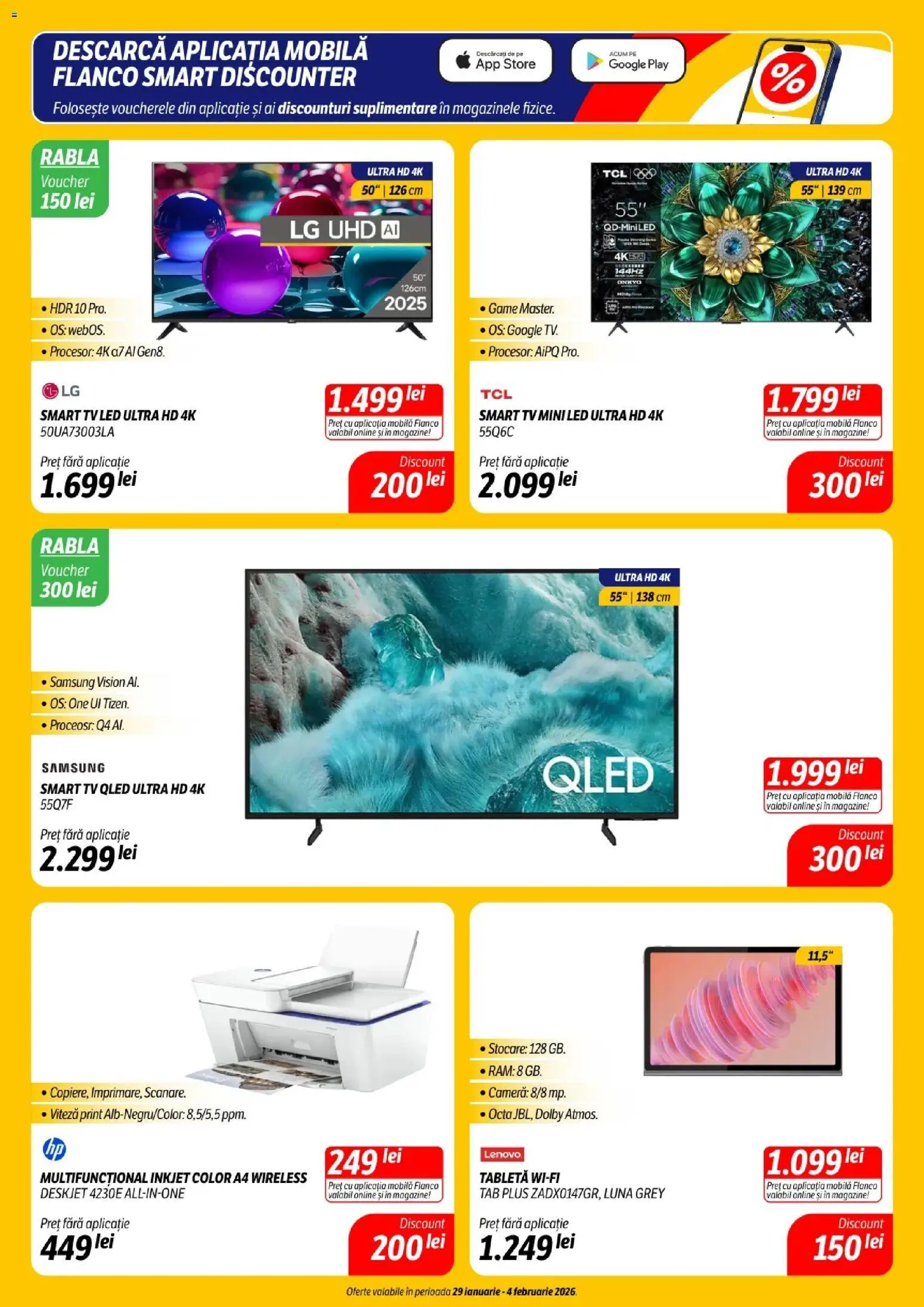 Noul catalog Flanco – valabil de la 29.01.2026 | Pagină: 4 | Produse: Tabletă, Cameră, Babak