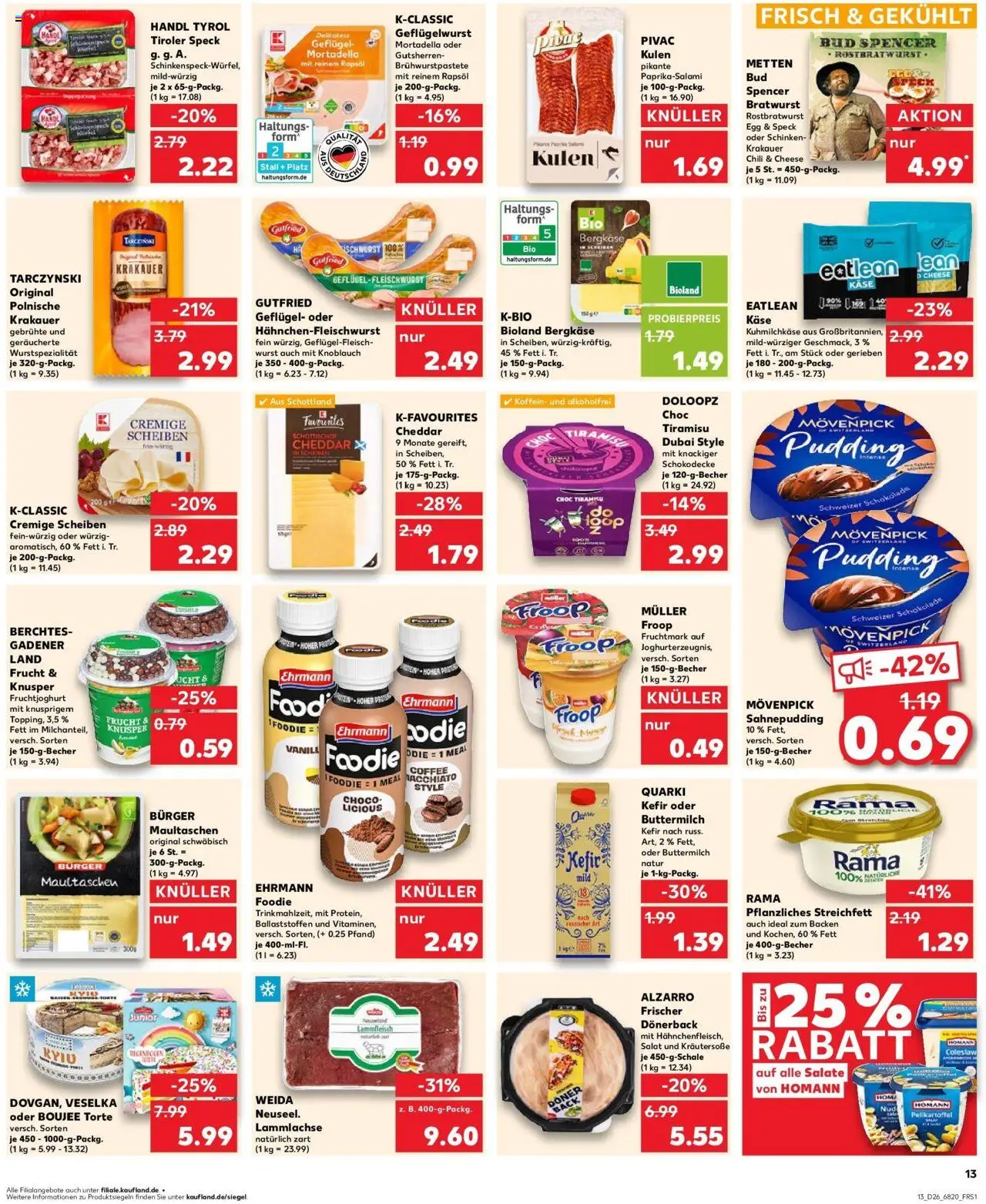 Kaufland prospekt Spaichingen	 - gültig ab dem 29.06.2025 | Seite: 24 | Produkte: Kefir, Bratwurst, Wurst, Pasta