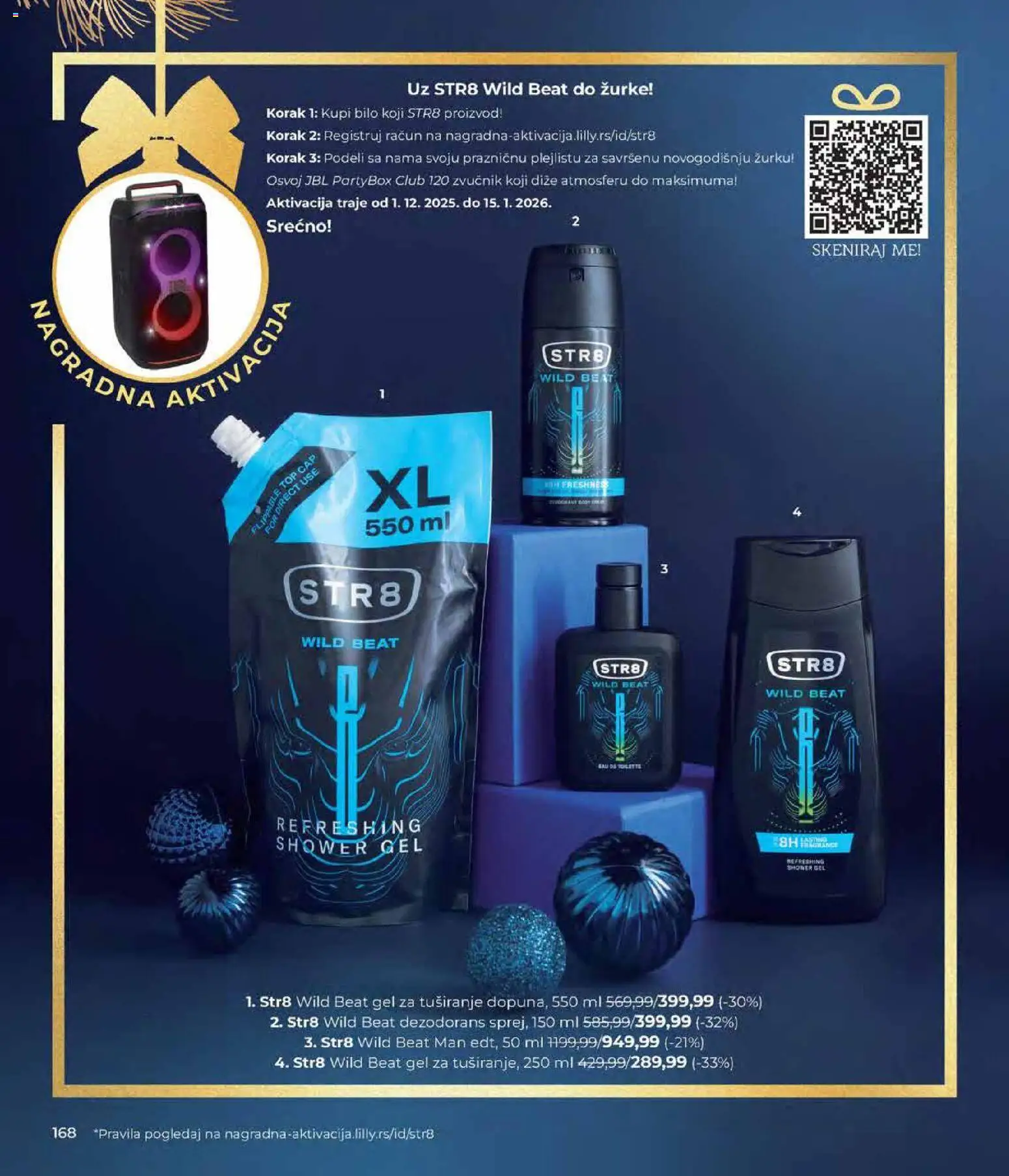 Lilly drogerie katalog - važi od 01.12.2025 | Strana: 168 | Proizvode: Zvučnik, Gel za tuširanje, Dezodorans