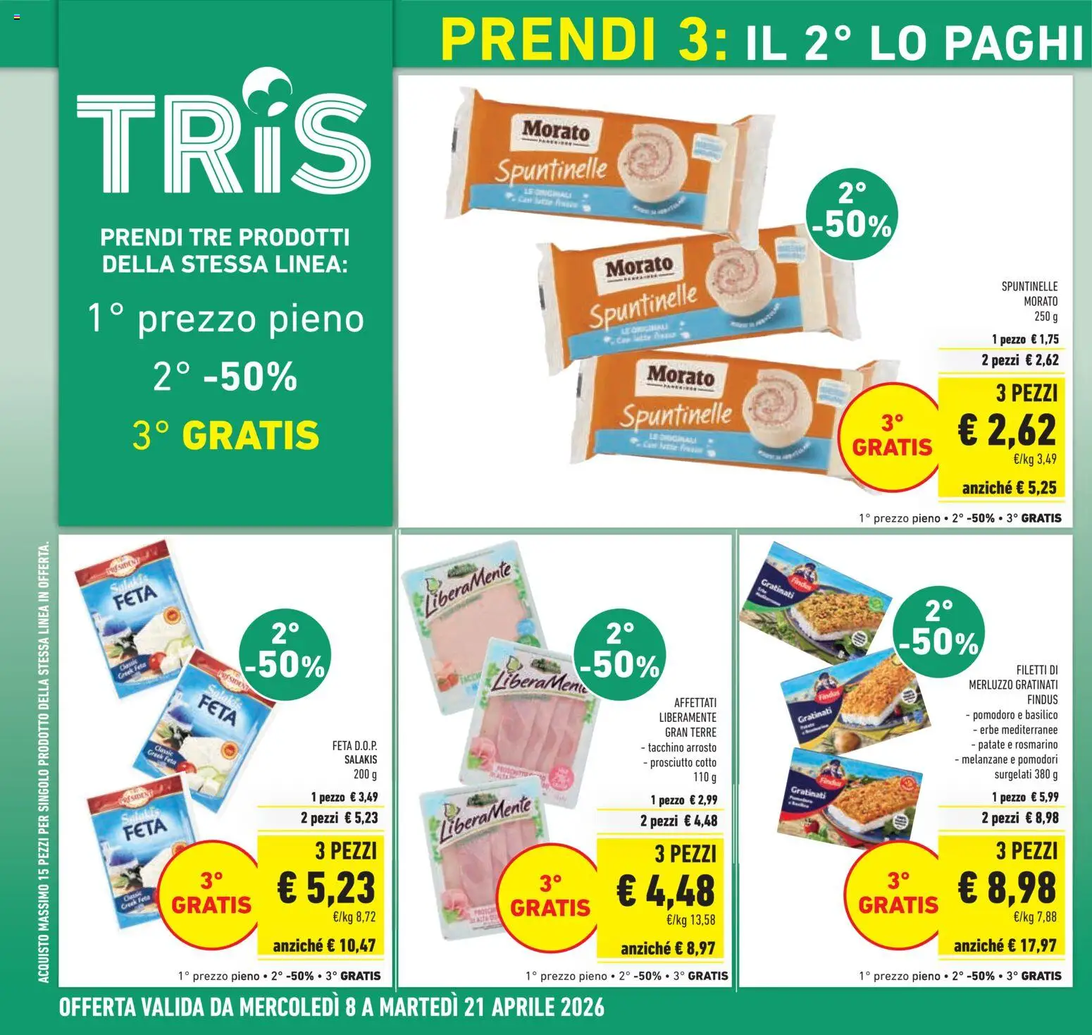 Volantino Conad del 08.04.2026 | Pagina: 4 | Prodotti: Arrosto, Patate, Pomodoro, Latte