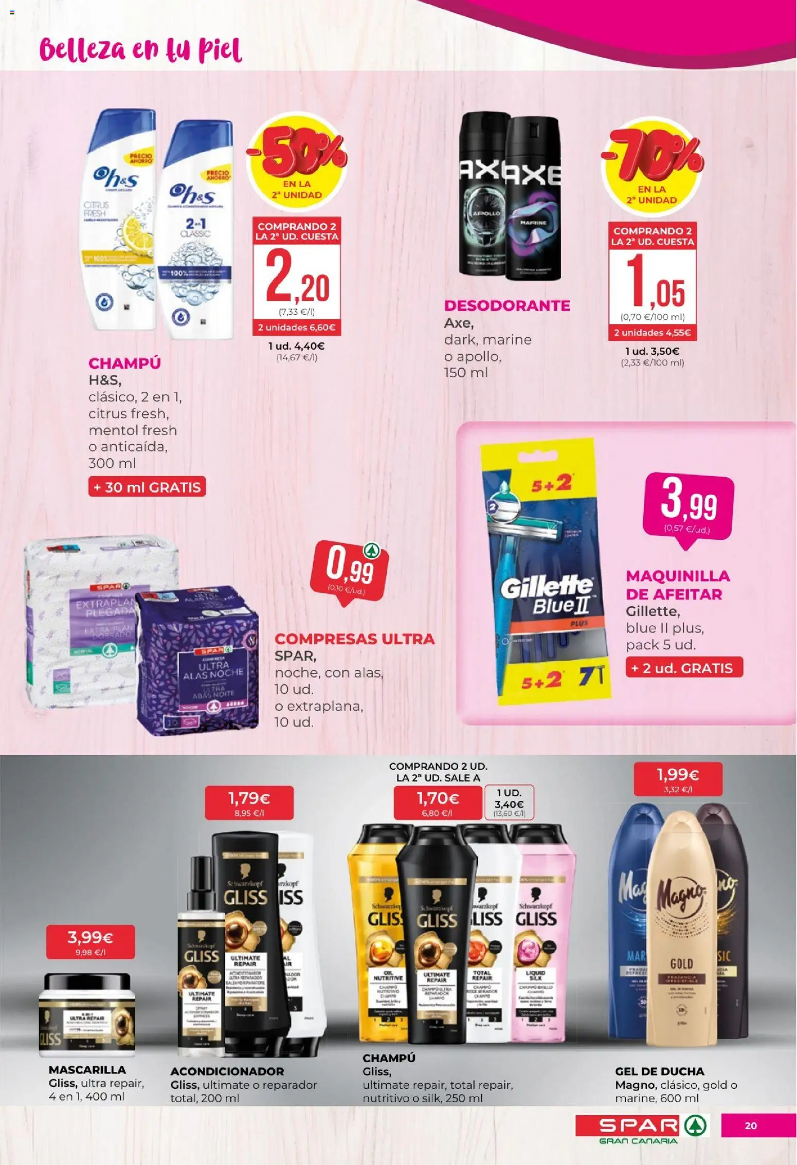 Spar - folleto │ válido desde el 20.03.2026 | Página: 20 | Productos: Acondicionador, Gel de ducha, Γλυφιτζούρι, Ducha