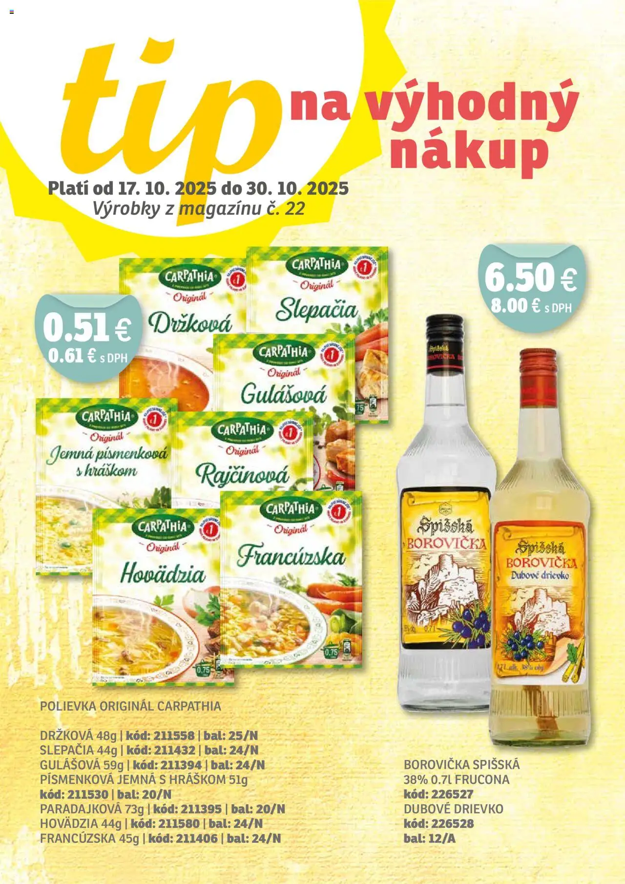Nové Labaš akcie – leták je platný od 17.10.2025 | Strana: 16 | Produkty: Borovička