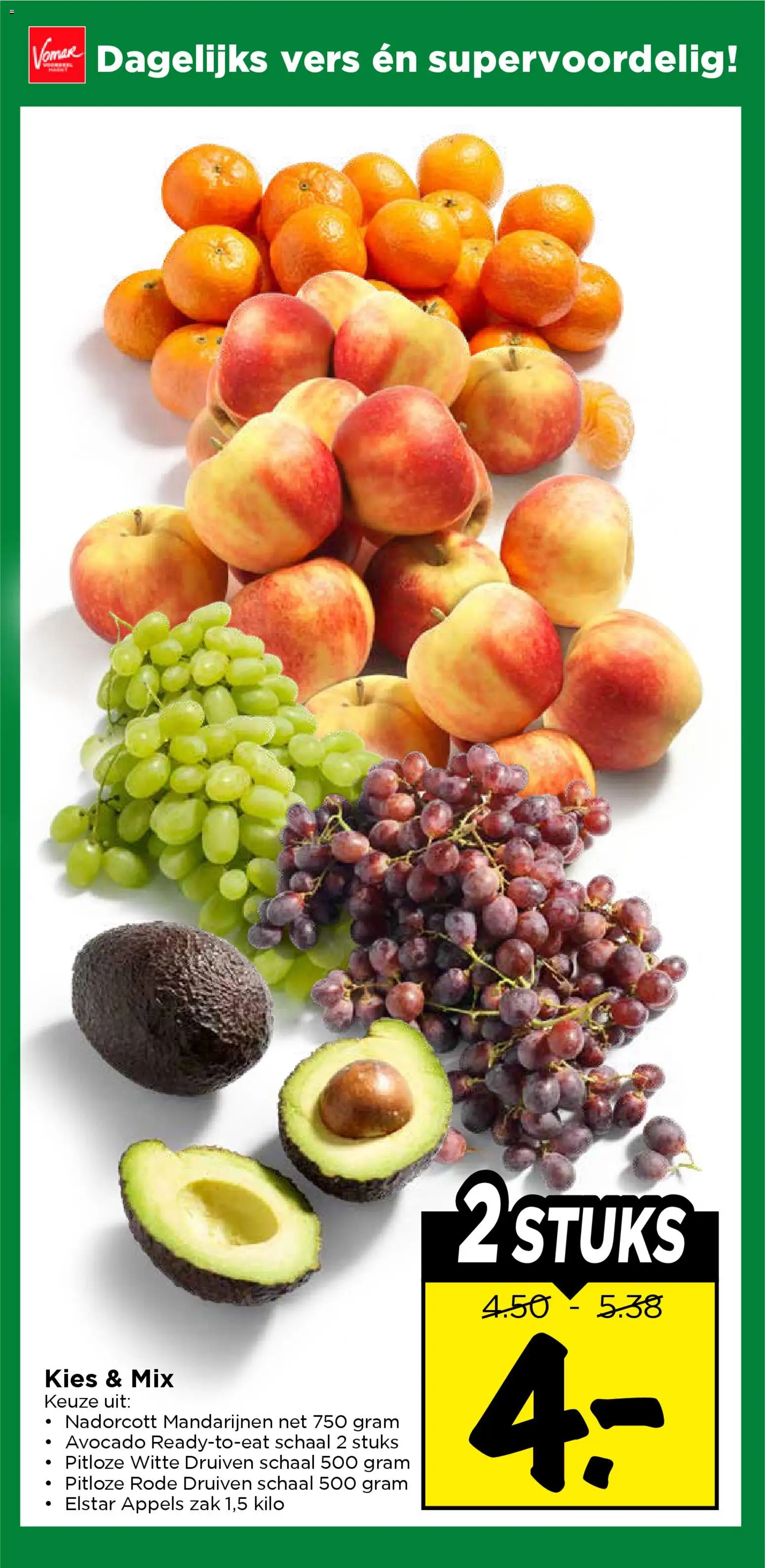 {H1} | Pagina: 21 | Producten: Avocado, Schaal, Zak, Druiven