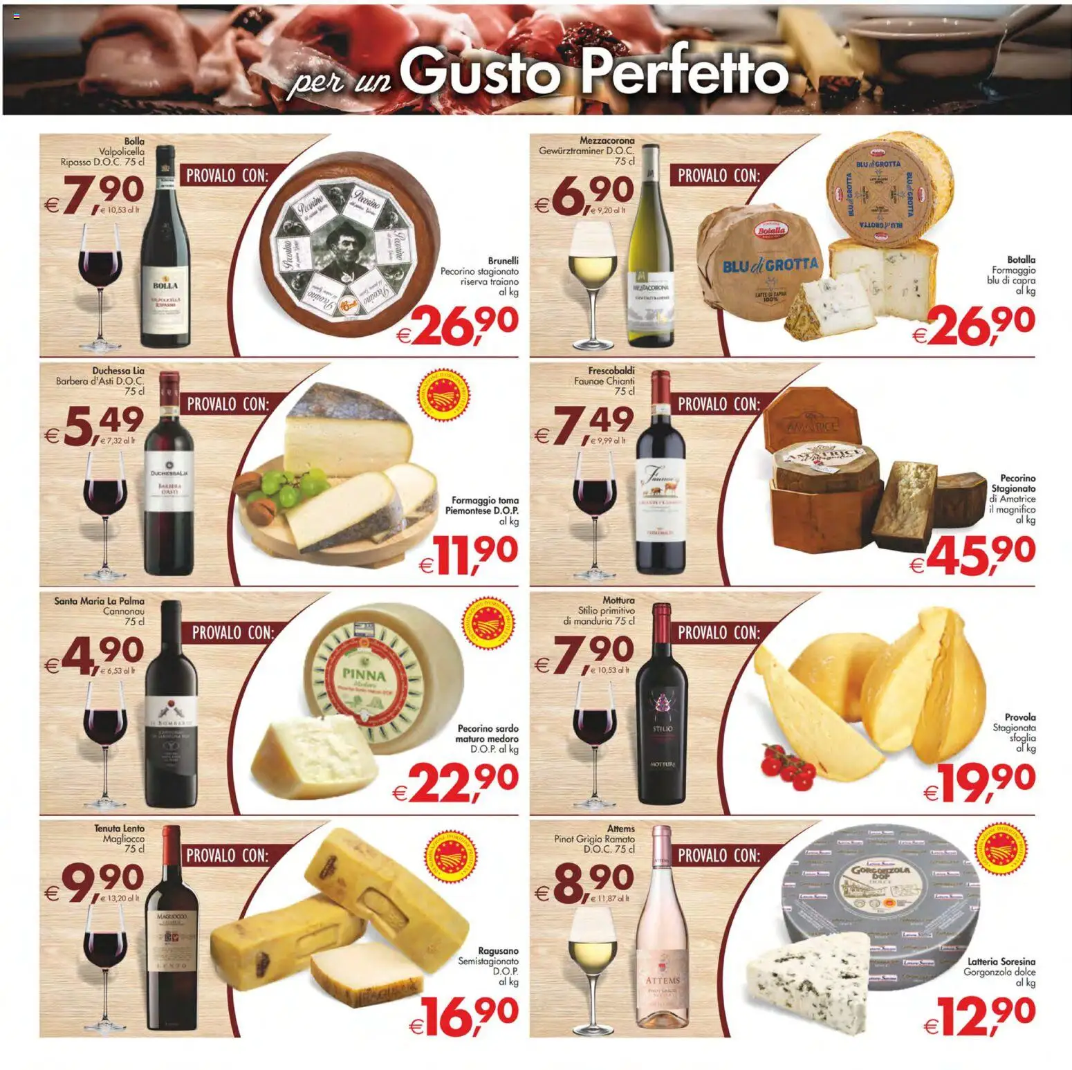 Volantino Decò del 13.01.2026 | Pagina: 12 | Prodotti: Latte, Formaggio, Provola, Pecorino