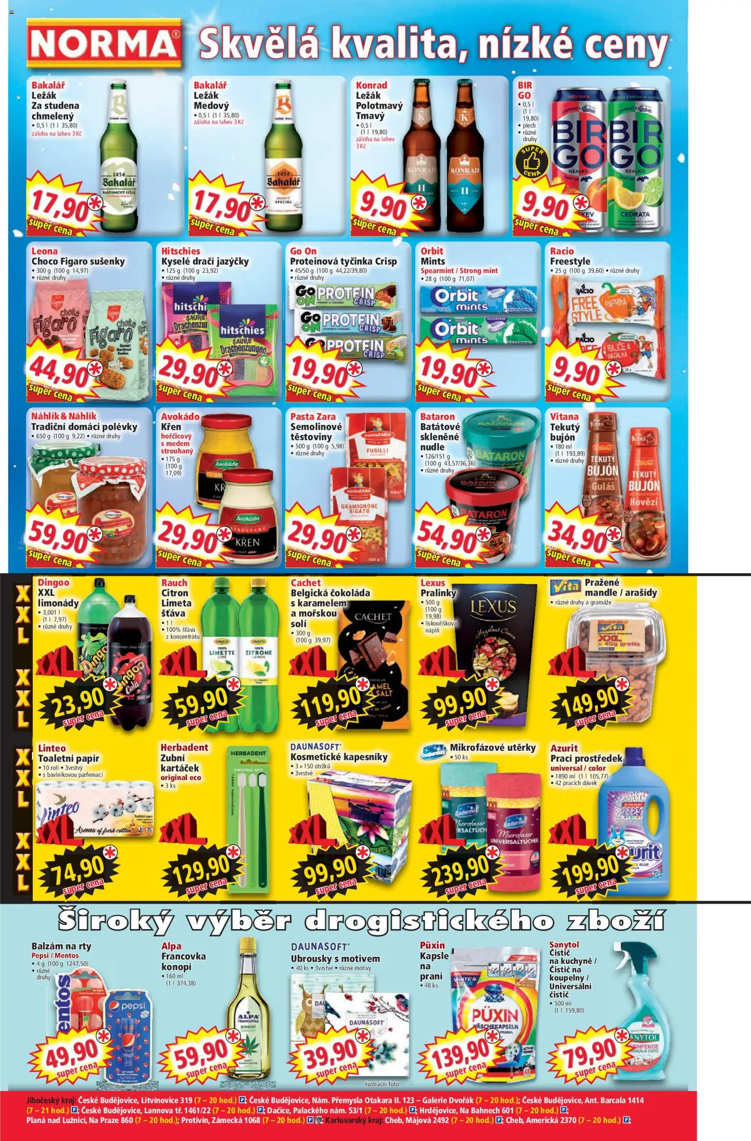 Norma leták od 26.01.2026 | Strana: 4 | Produkty: Křen, Arašídy, Bazalka, Sanytol