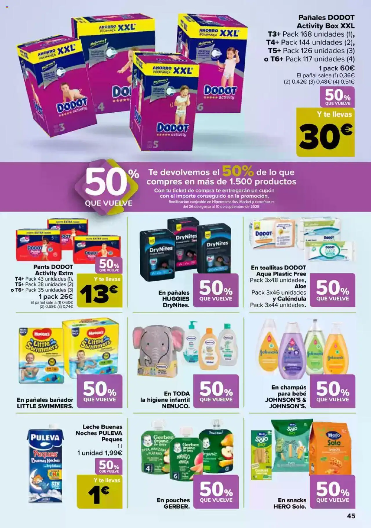 Carrefour folleto │ válido desde el 08.08.2025 | Página: 49 | Productos: Leche, Manzana, Té, Ρούτερ