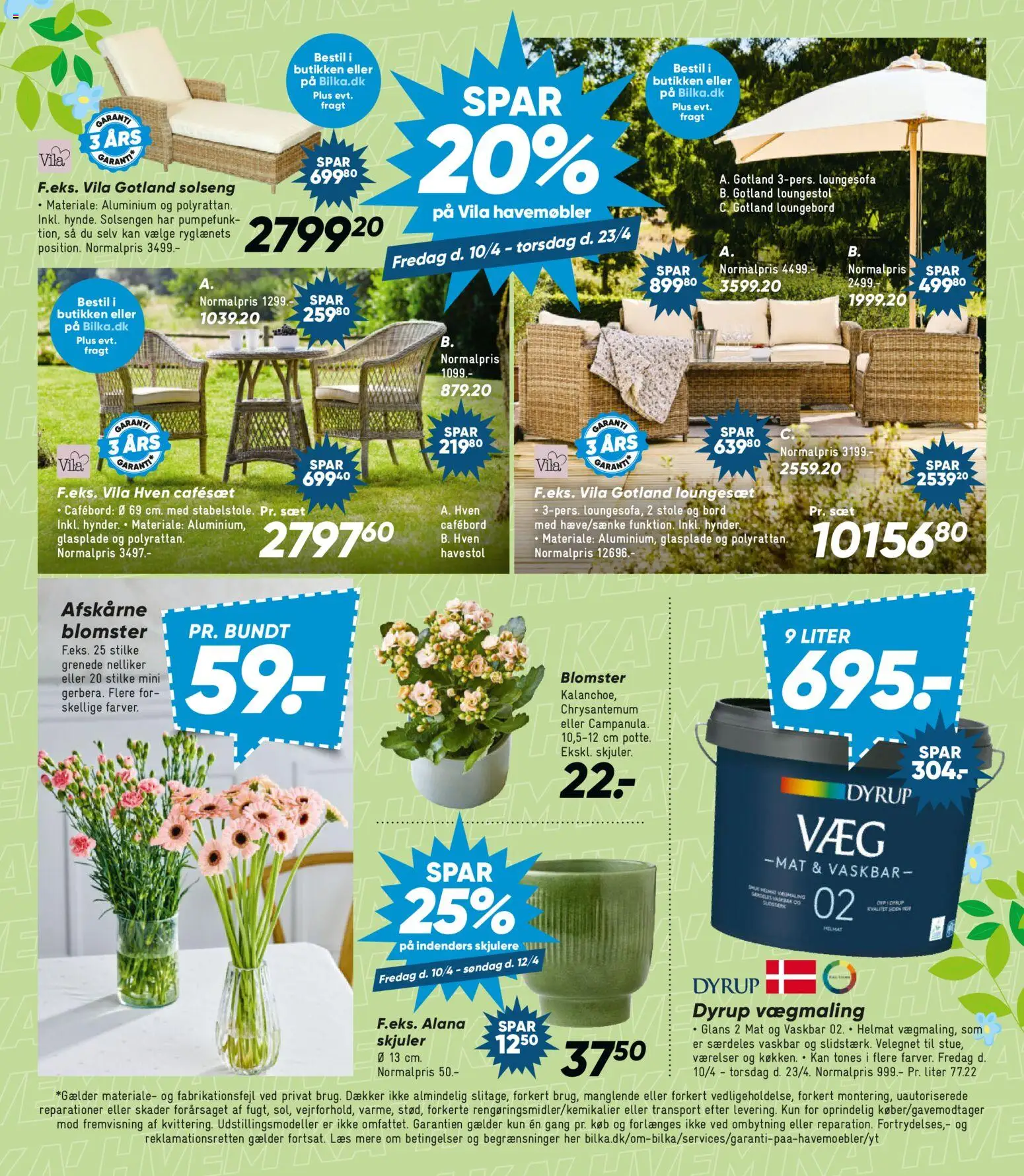 Bilka tilbudsavis – gyldig fra 10.04.2026 | Side: 14 | Produkter: Bord, Havemøbler, Loungesæt, Søm