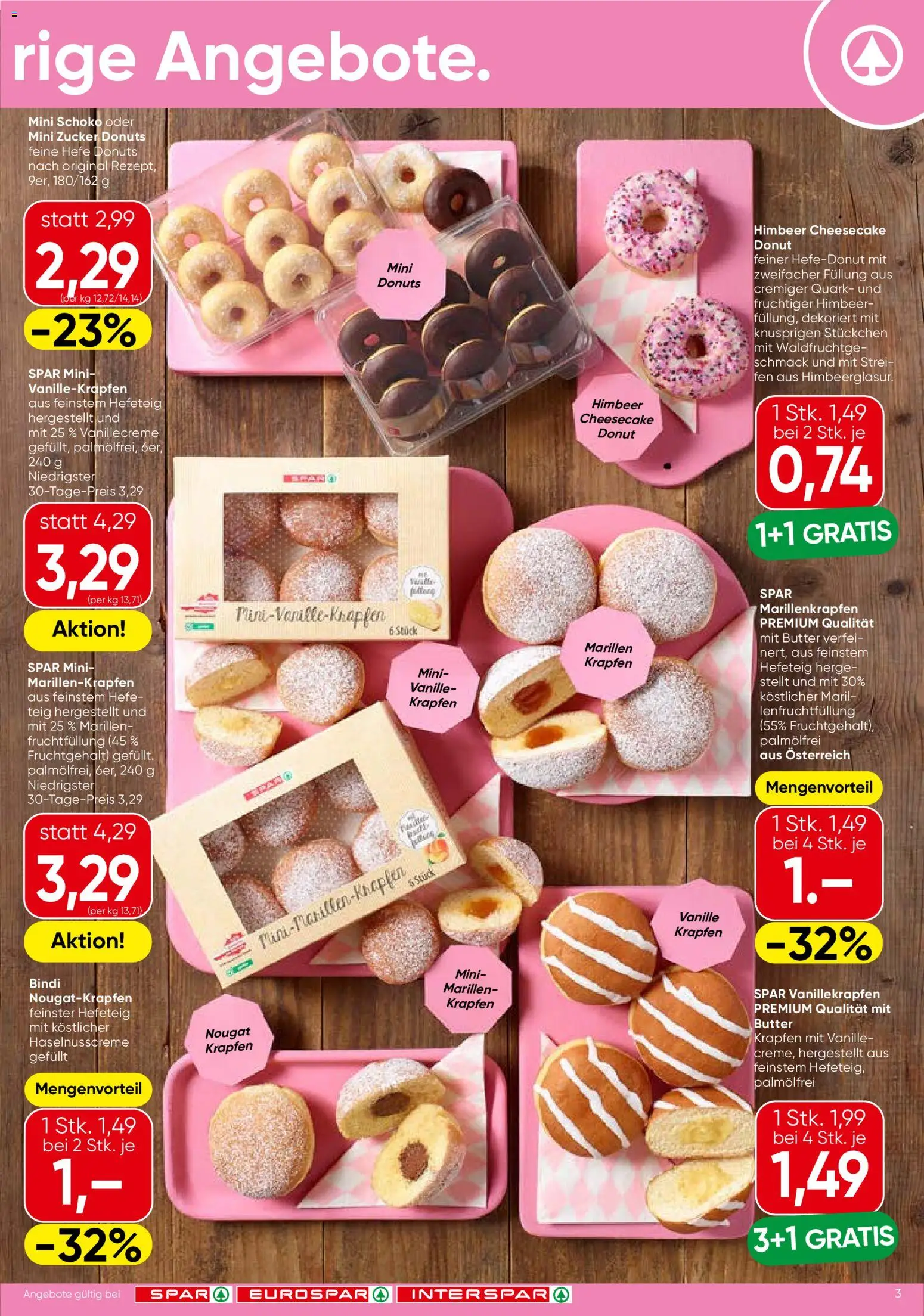 Spar Flugblatt - Niederösterreich gültig ab 30.10.2025 | Seite: 3 | Produkte: Zucker, Butter