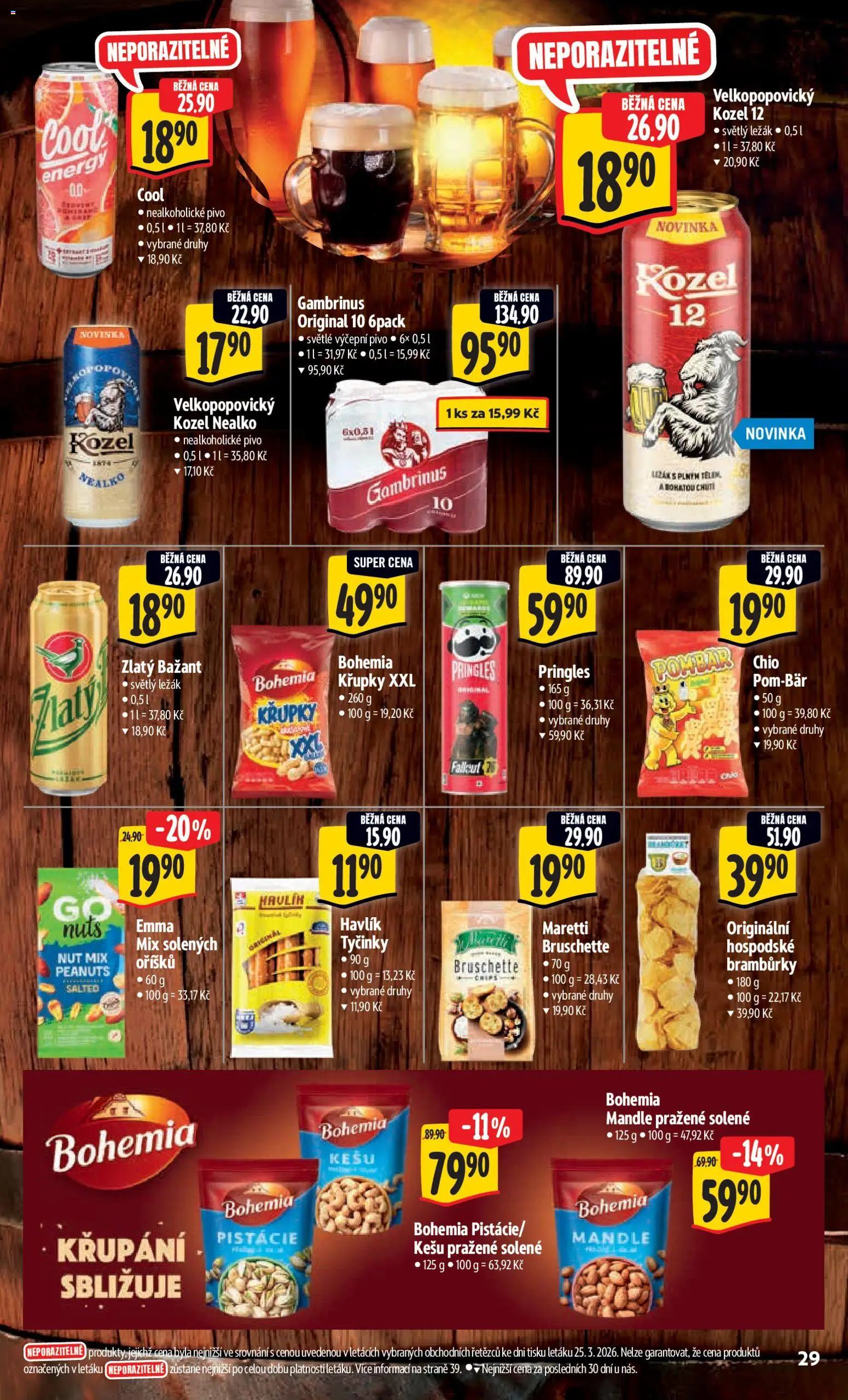 Albert leták - Hypermarket od 01.04.2026 | Strana: 37 | Produkty: Pivo, Tyčinky, Zlatý Bažant, Kozel