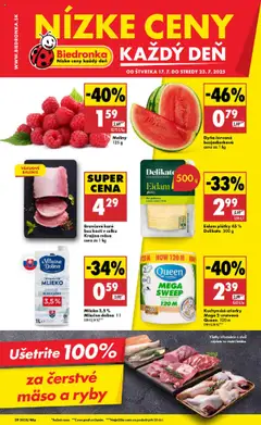 Biedronka leták - náhľad platný od 17.07.2025