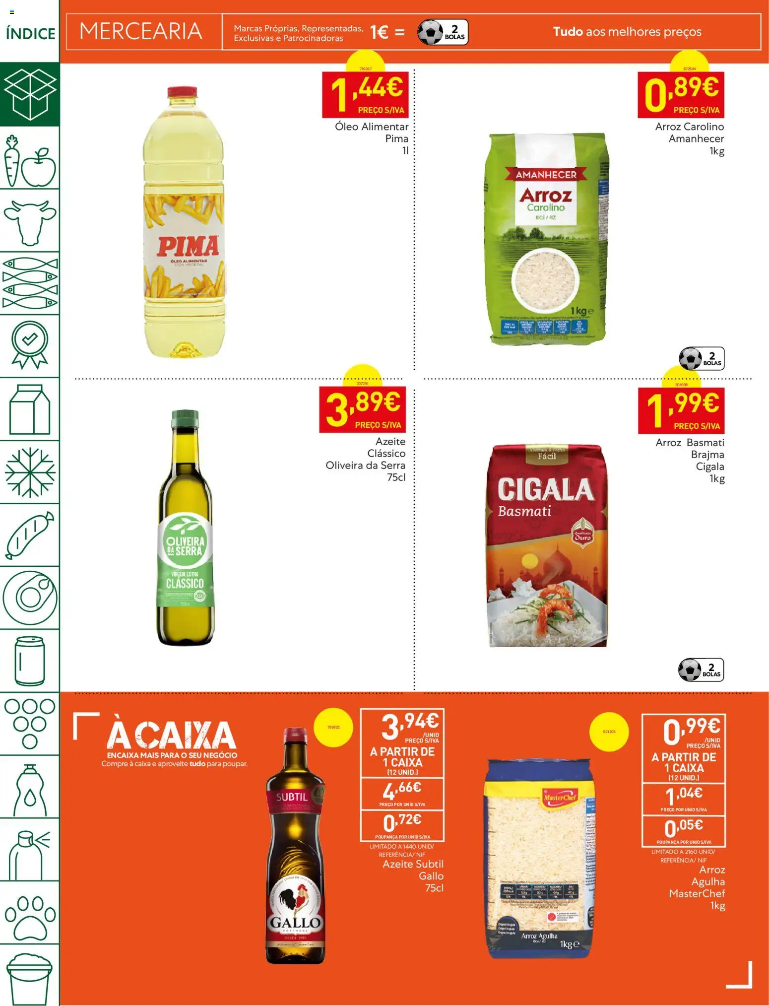 Recheio - Bons Negócios Madeira │ válido de 07.04.2026 | Página: 22 | Produtos: Arroz basmati, Caixa, Óleo, Arroz