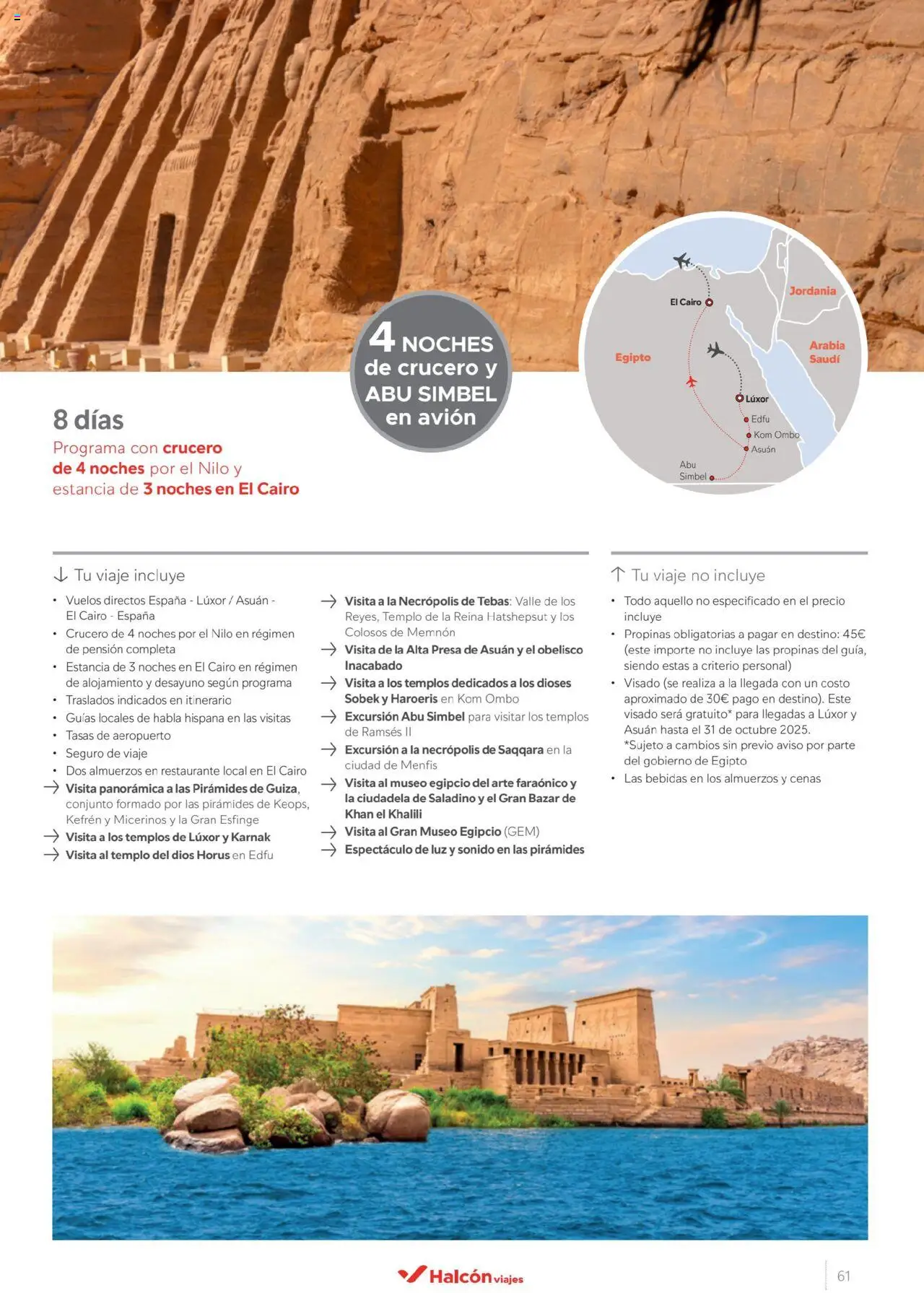 Halcón Viajes Egipto │ válido desde el 01.07.2025 | Página: 61
