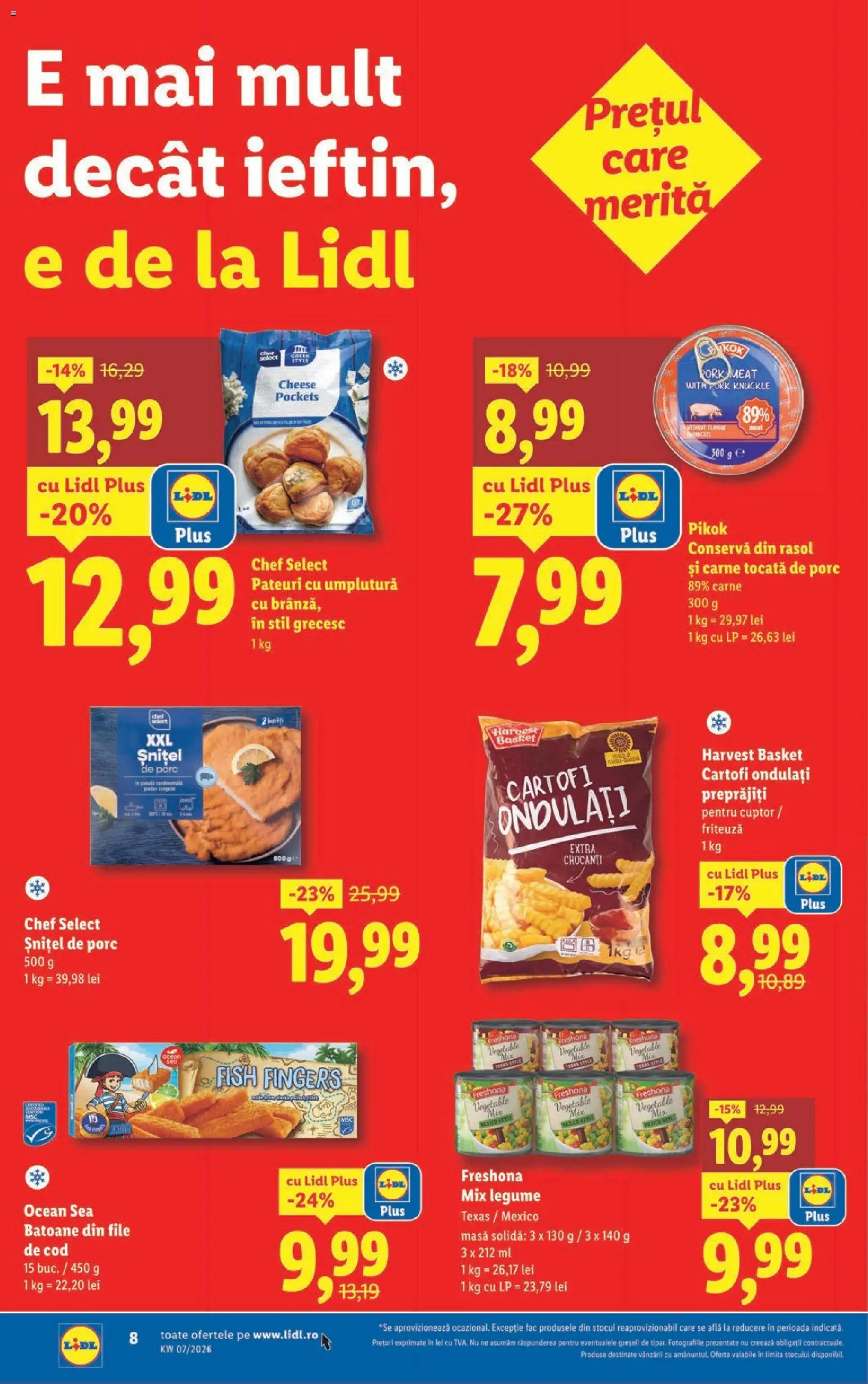 Noul catalog Lidl – valabil de la 09.02.2026 | Pagină: 8 | Produse: Delgeç, Cuptor, Masă, Cartofi