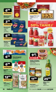 Netto gazetka - Spożywcza od 26.06.2025 | Strona: 10 | Produkty: Pesto, Tagliatelle, Makaron, Sałatka