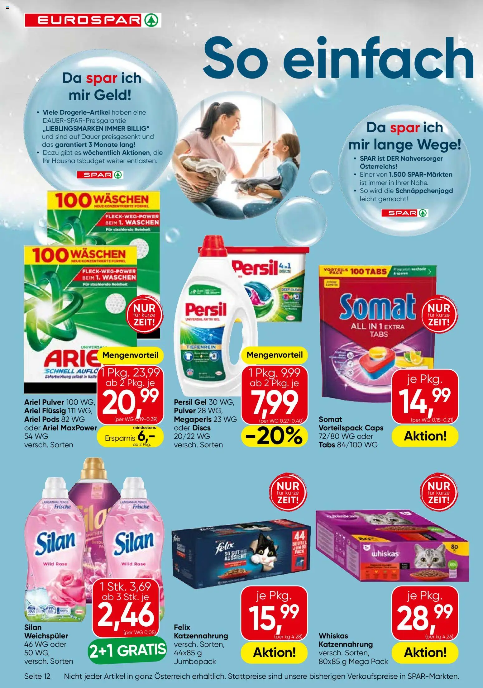 Eurospar Flugblatt gültig ab 26.03.2026 | Seite: 12 | Produkte: Weichspüler