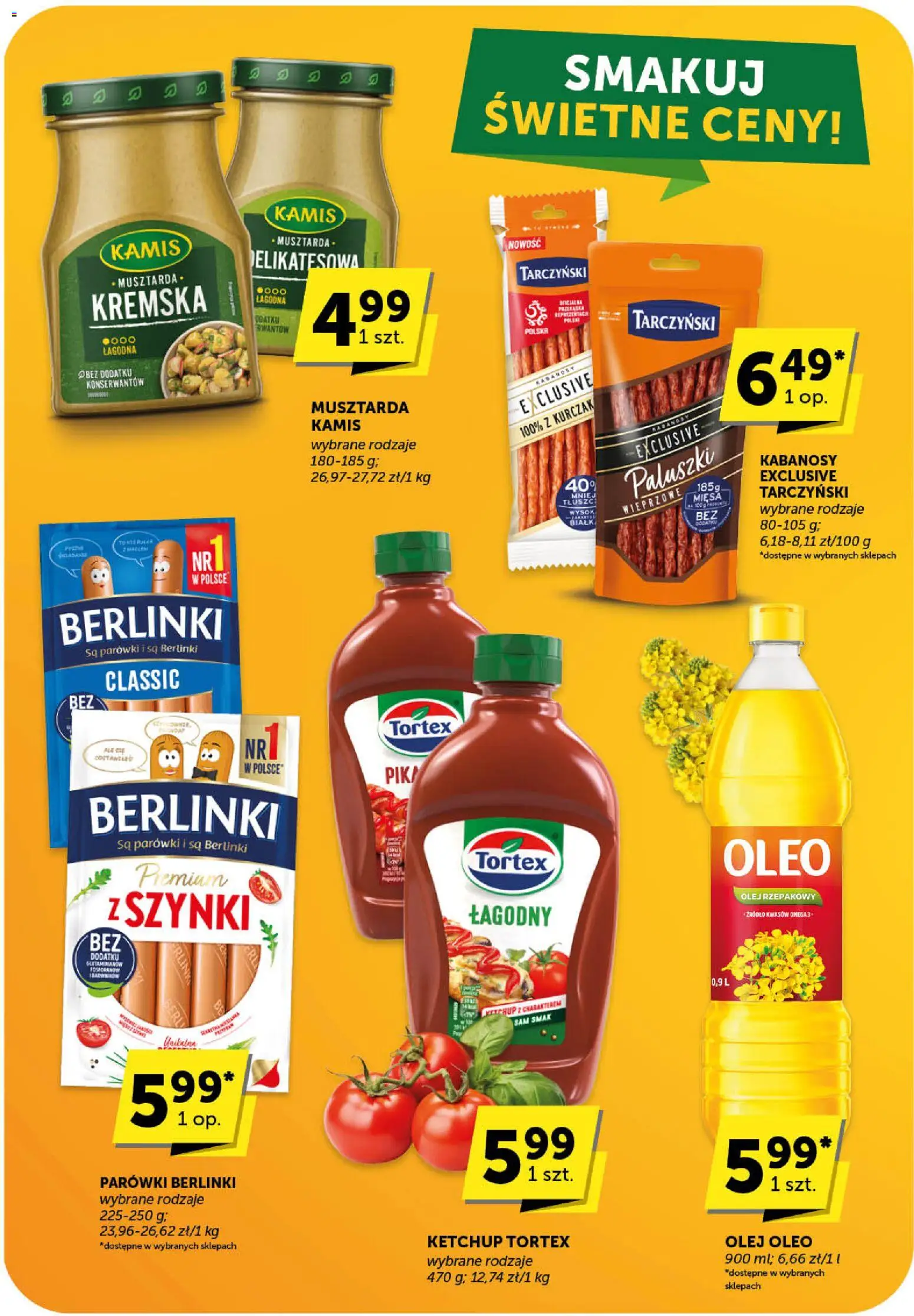 Groszek Gazetka - Market od 19.02.2026 | Strona: 13 | Produkty: Parówki berlinki, Ketchup tortex, Parówki, Musztarda
