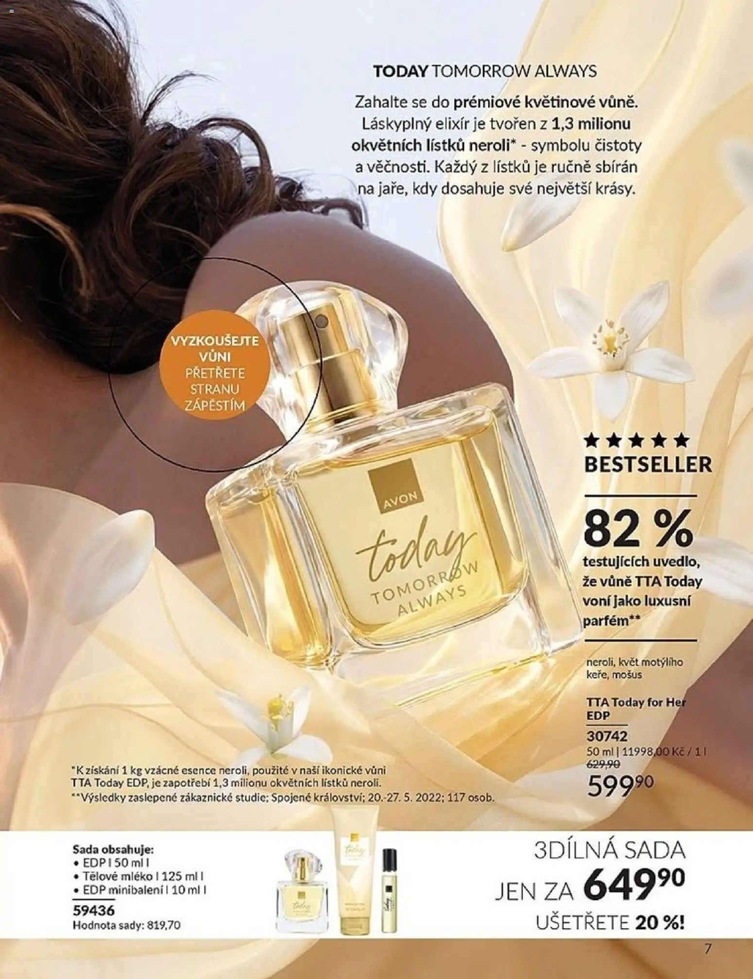 Avon Katalog 05/2026 od 01.05.2026 | Strana: 7 | Produkty: Tělové mléko, Mléko, Parfém