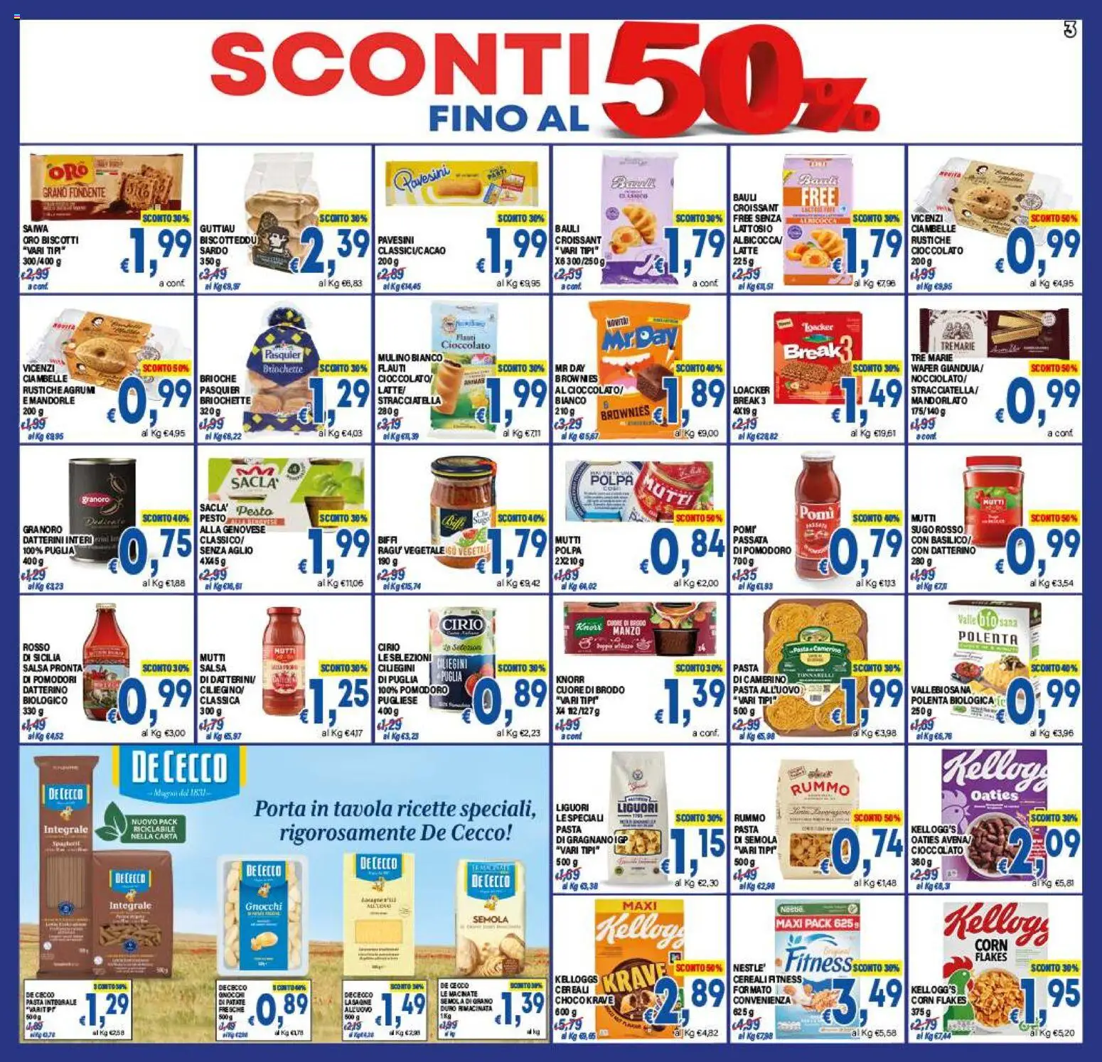 Volantino DEM del 07.11.2025 | Pagina: 3 | Prodotti: Ciambelle, Cereali, Pomodoro, Mandorle