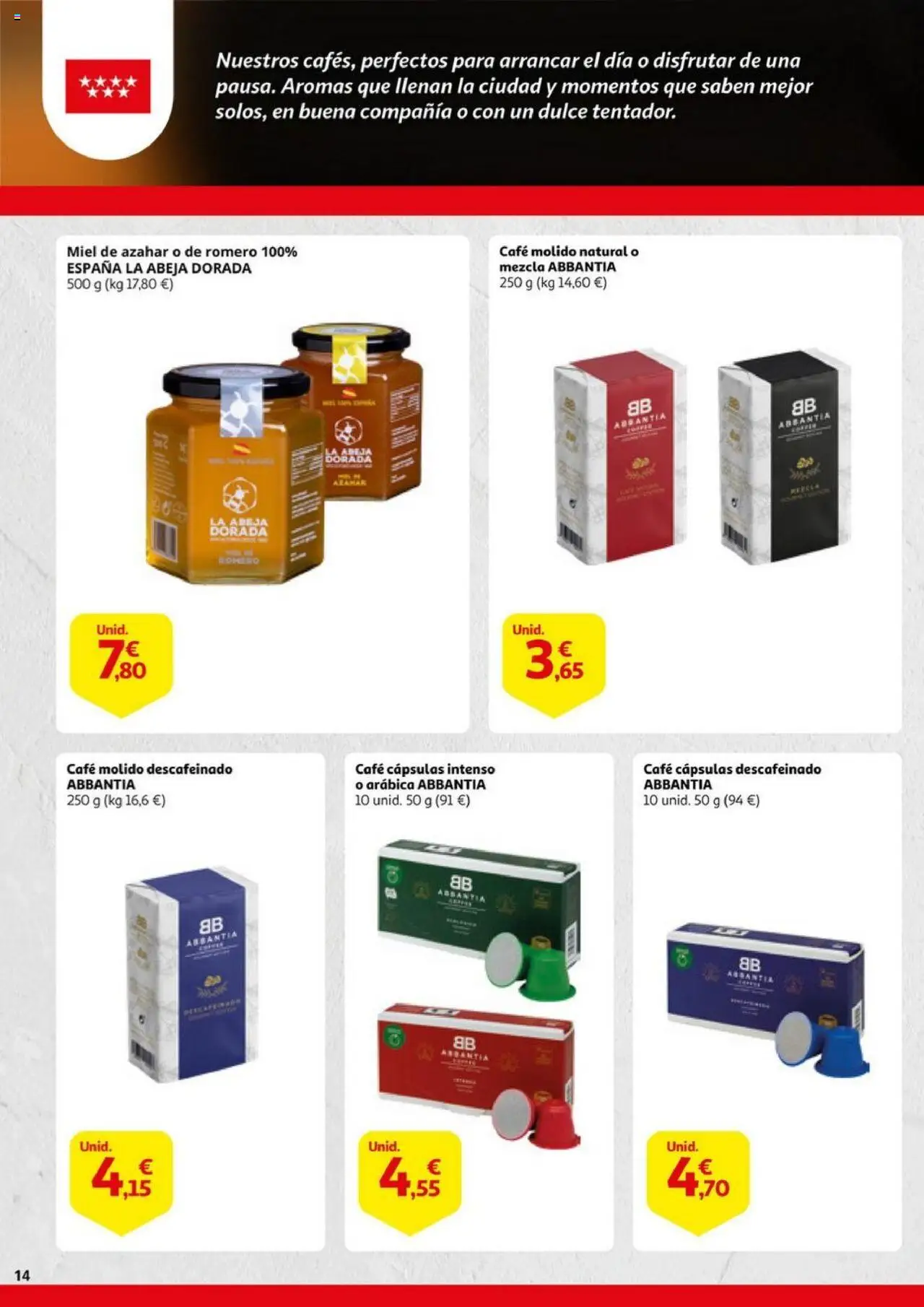 Alcampo - Alimentos de Madrid │ válido desde el 02.10.2025 | Página: 14 | Productos: Ψηφιακή κάμερα, Café, Café molido