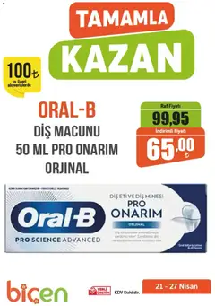 21.04.2026 tarihinden itibaren geçerli olan Biçen Market kataloğu önizlemesi