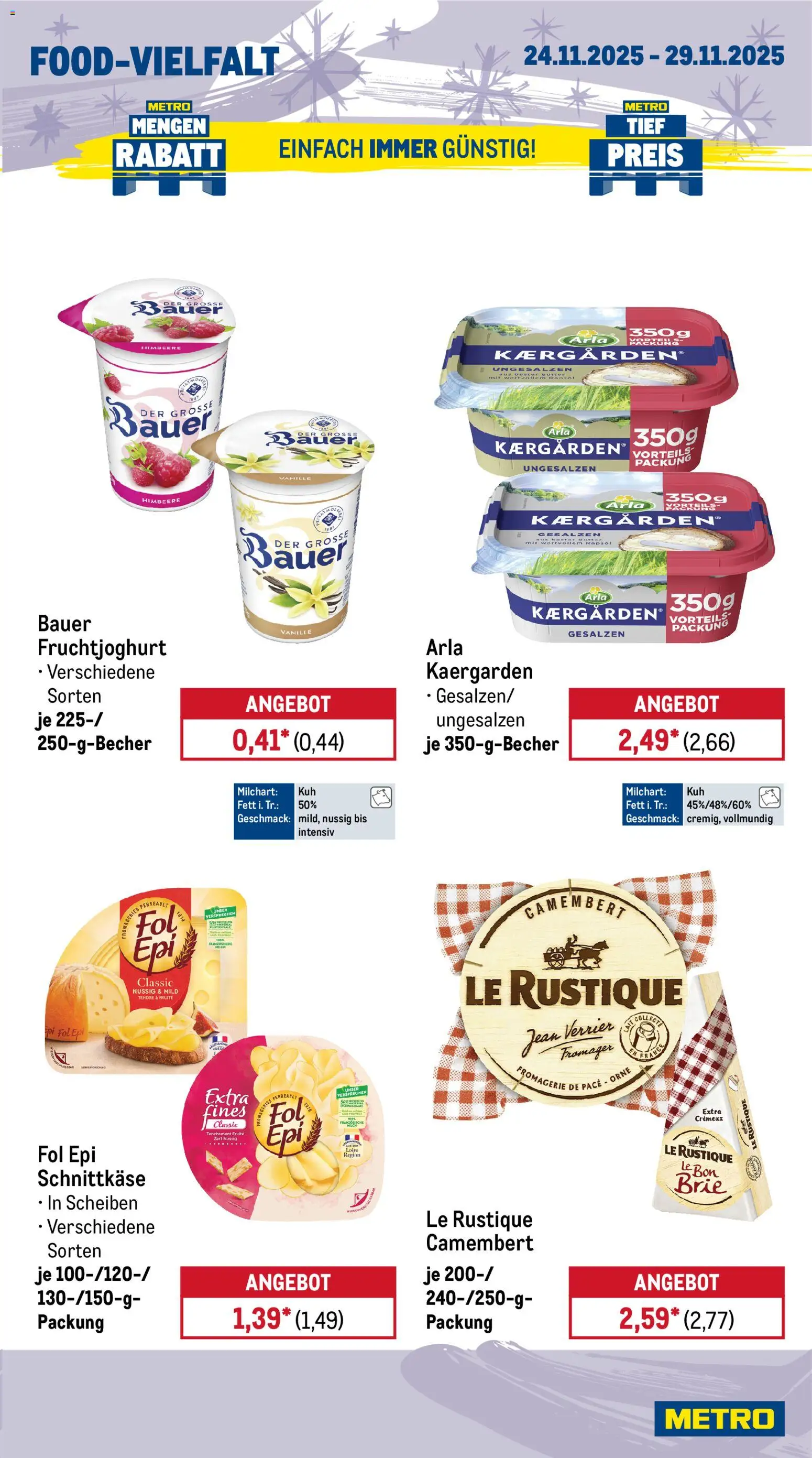 Metro - Black Friday – gültig ab 24.11.2025 | Seite: 12 | Produkte: Milch, Rapsöl, Fruchtjoghurt, Himbeere