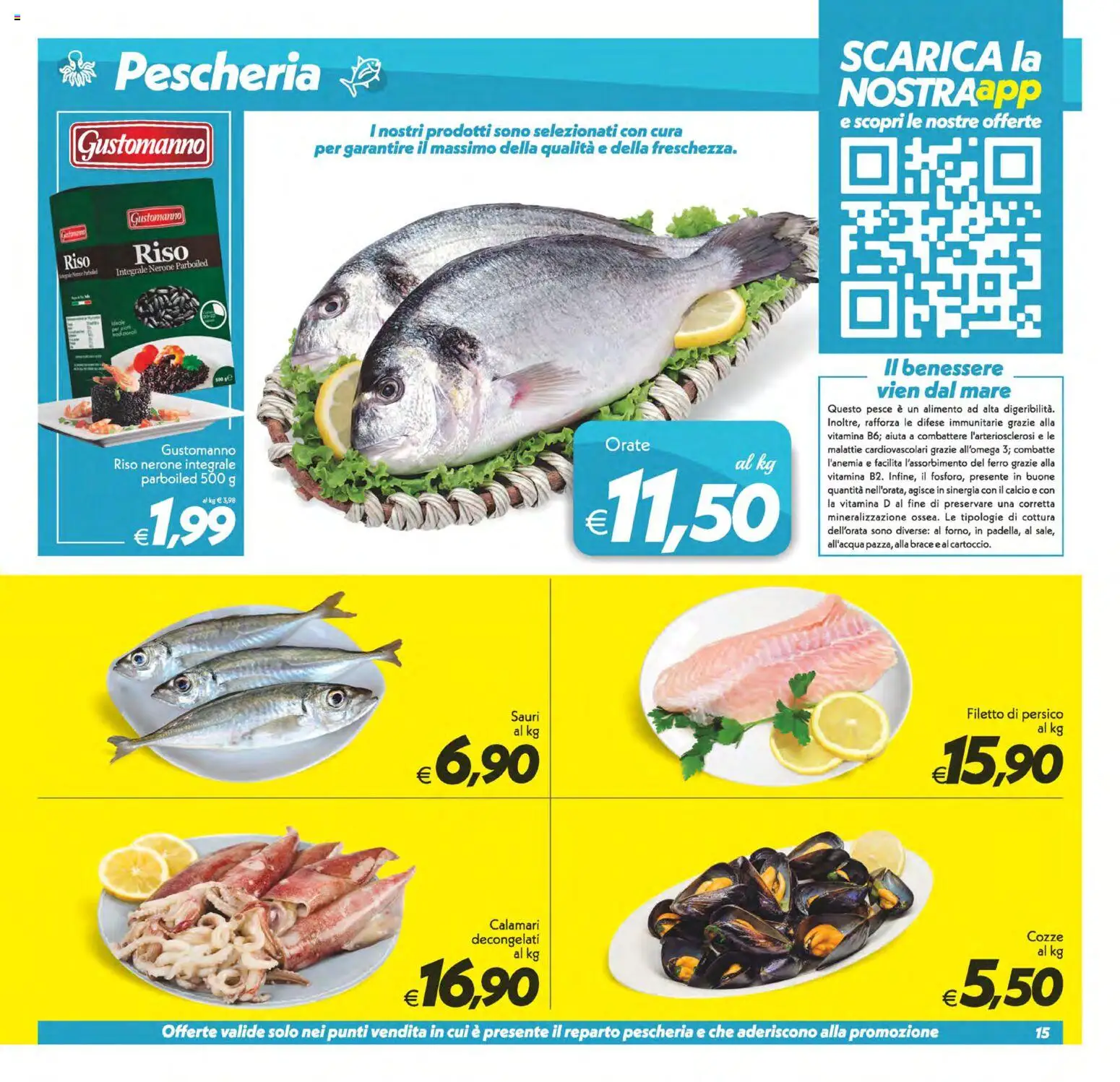Volantino SuperConveniente del 06.03.2026 | Pagina: 15 | Prodotti: Riso, Pesce, Cozze, Calamari