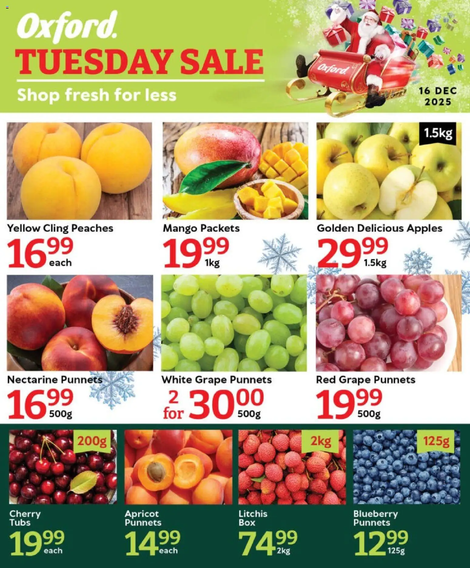 New Oxford Freshmarket catalogue – valid from 16.12.2025 | Page: 1 | Products: Apples, Mango