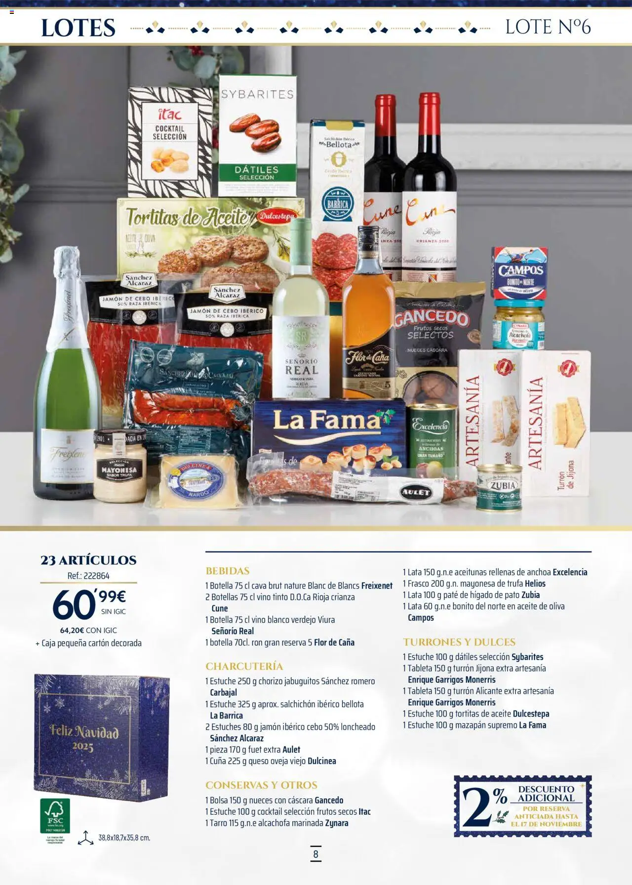 Makro - Lotes y cestas Canarias │ válido desde el 04.10.2025 | Página: 8 | Productos: Aceite de oliva, Bolsa, Cuna, Loncheado