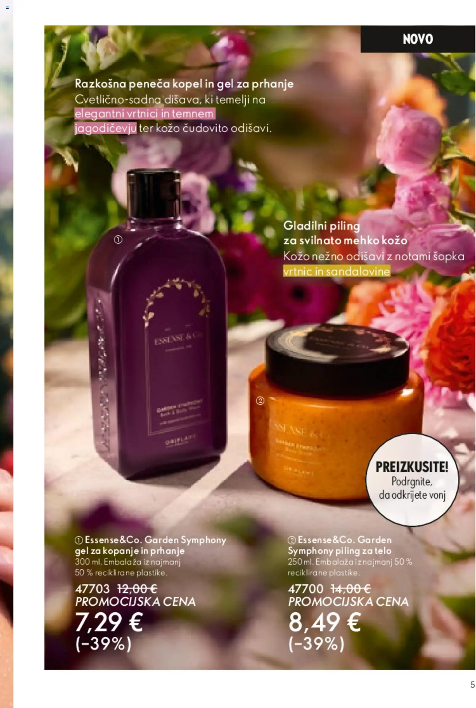 Novi Oriflame katalog ponudbe – veljaven od 01.04.2026 | Stran: 4 | Izdelki: Gel za prhanje, Peneča kopel, Piling za telo, Piling