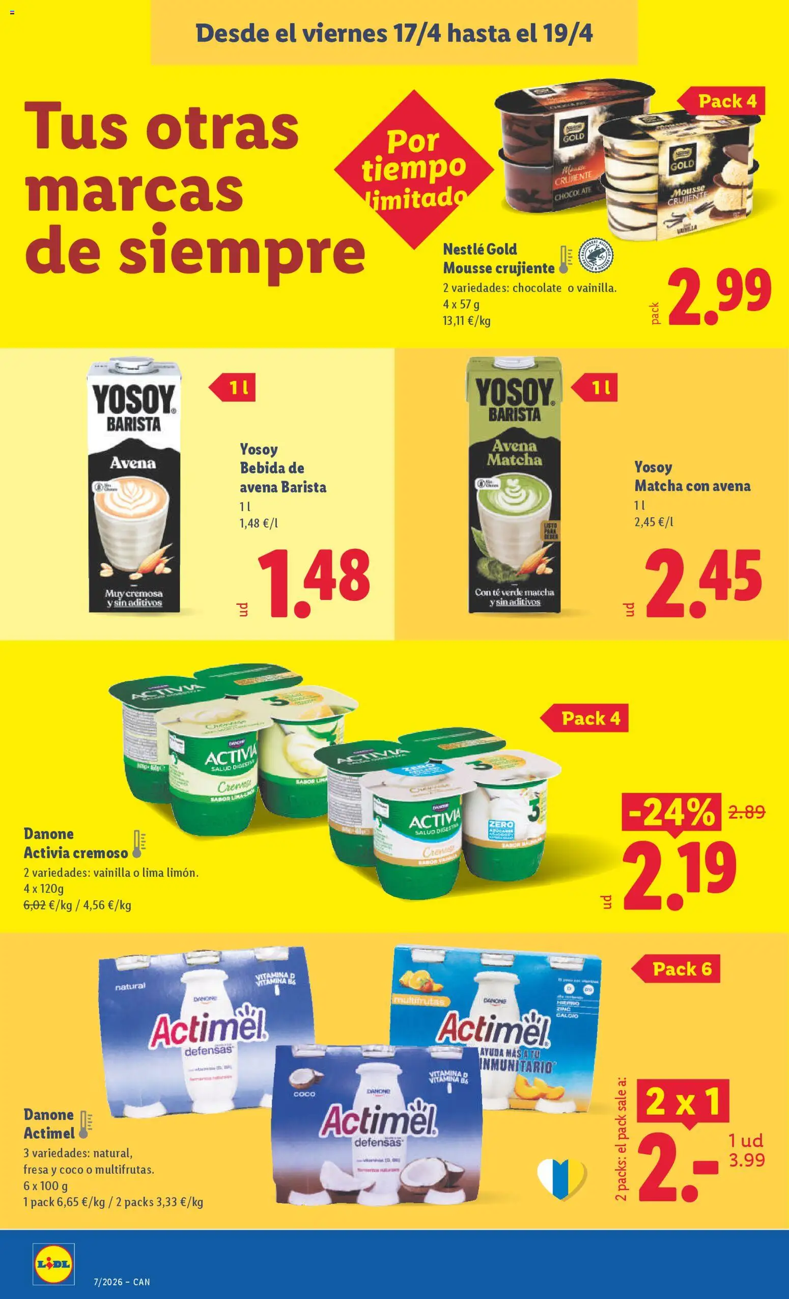 Lidl Canarias │ válido desde el 13.04.2026 | Página: 32 | Productos: Lima, Τυρόπιτα, Té, Bebida de avena