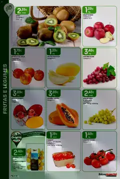 Pré-visualização Intermarché folheto válido de 19.02.2026 | Página: 4 | Produtos: Maça, Melão, Kiwi, Mamão