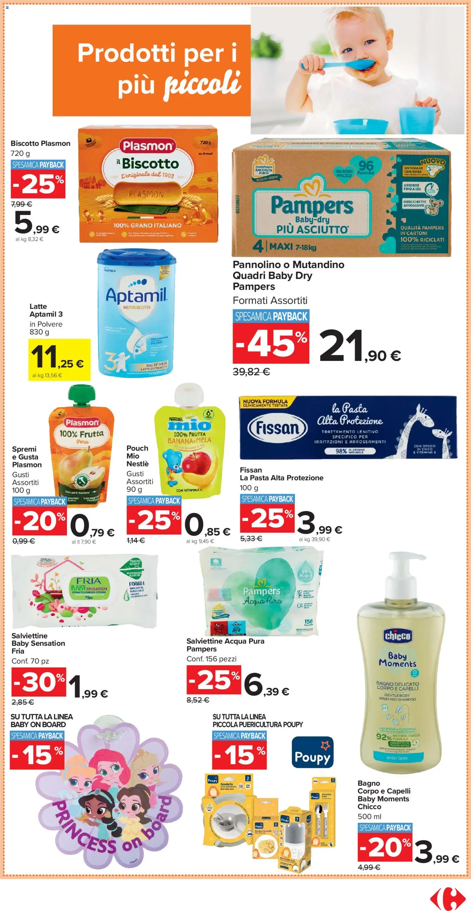 Volantino Carrefour del 02.01.2026 | Pagina: 13 | Prodotti: Shampoo, Acqua, Latte, Pasta