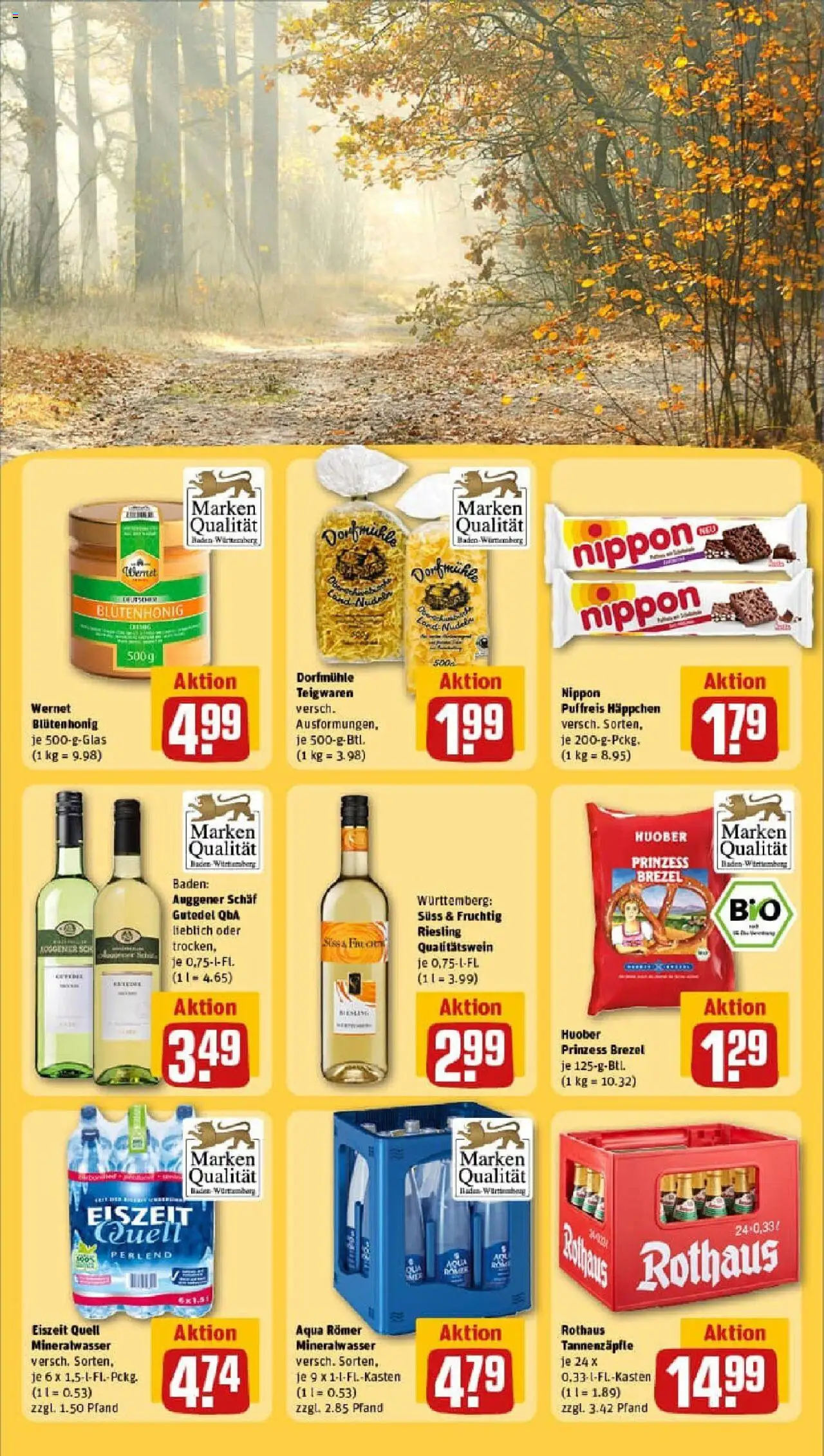 Rewe prospekt Karlsruhe / Rintheim	 – gültig ab 28.09.2025 | Seite: 25 | Produkte: Mineralwasser, Pasta