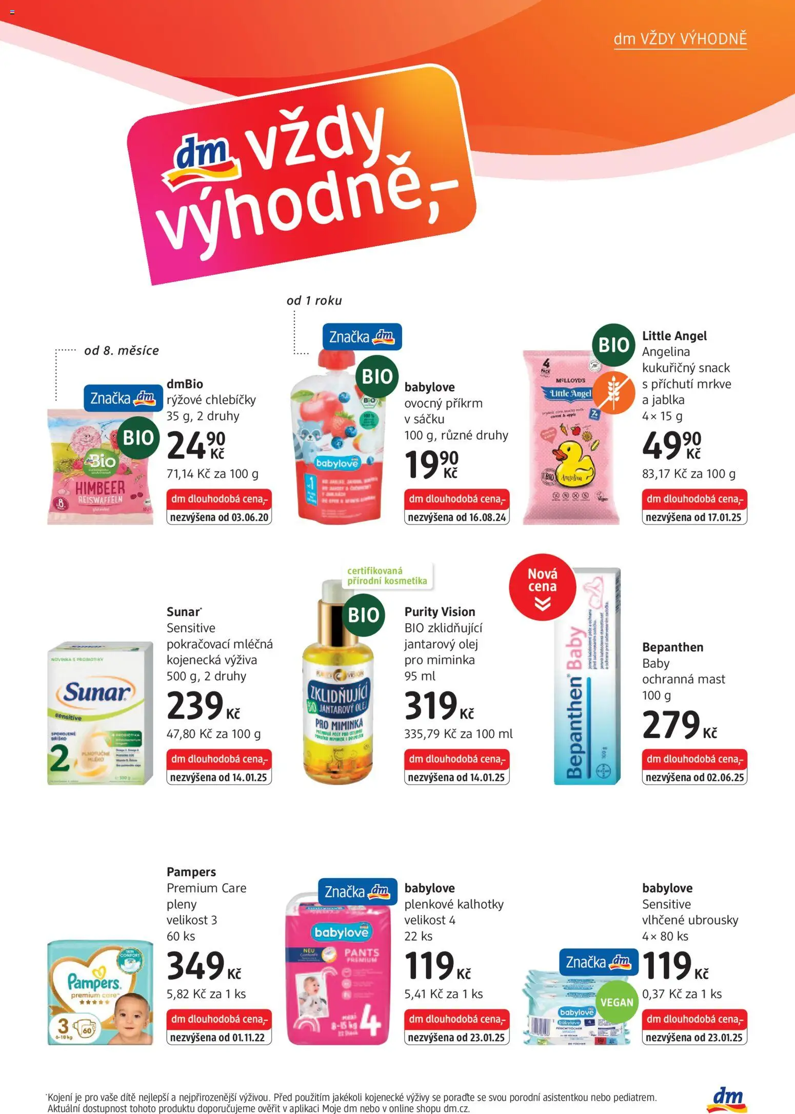 dm drogerie leták od 05.02.2026 | Strana: 5 | Produkty: Vlhčené ubrousky, Mléko, Kalhotky, Pampers Premium Care